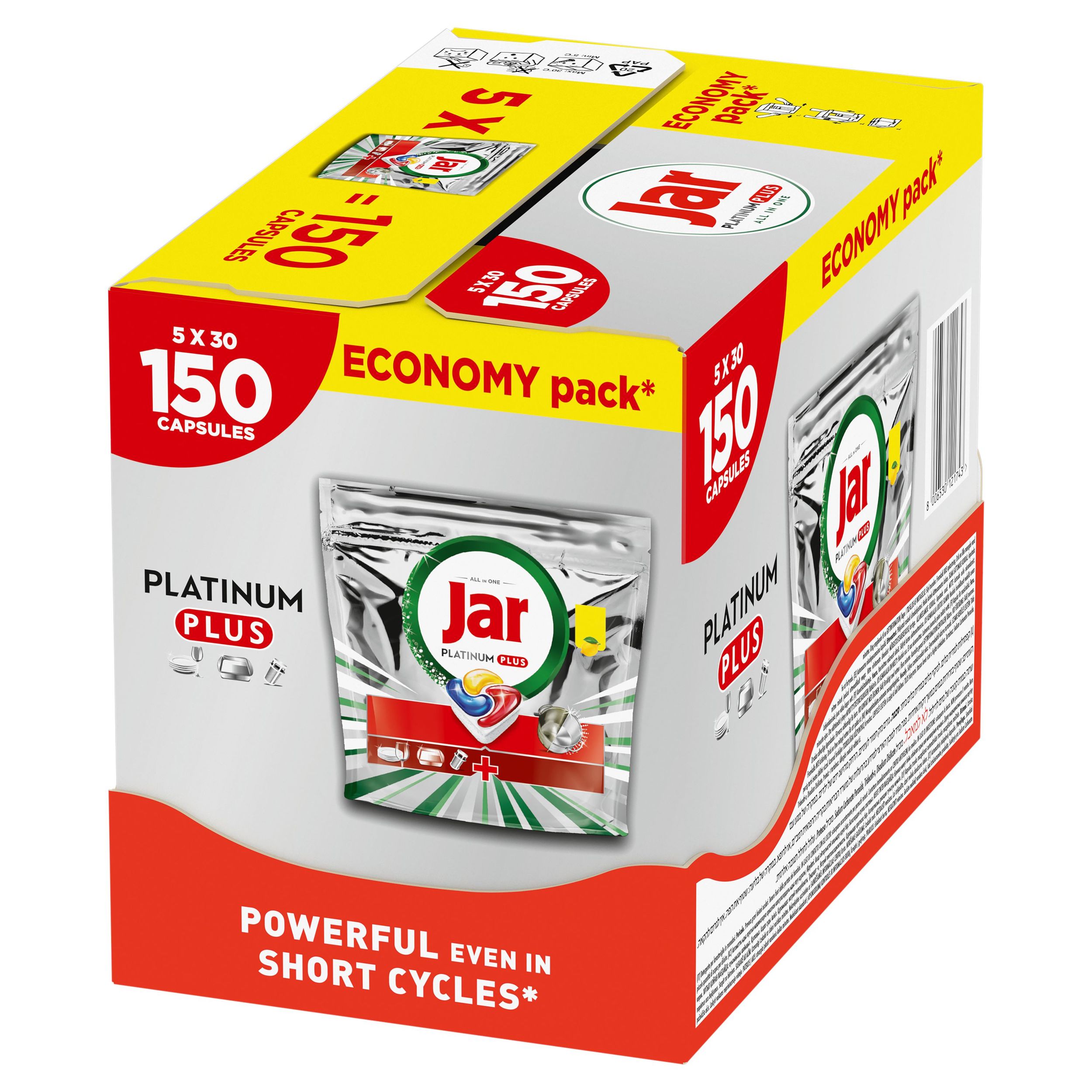 Drogerie a kosmetika - Jar Platinum Plus Kapsle Lemon 150ks