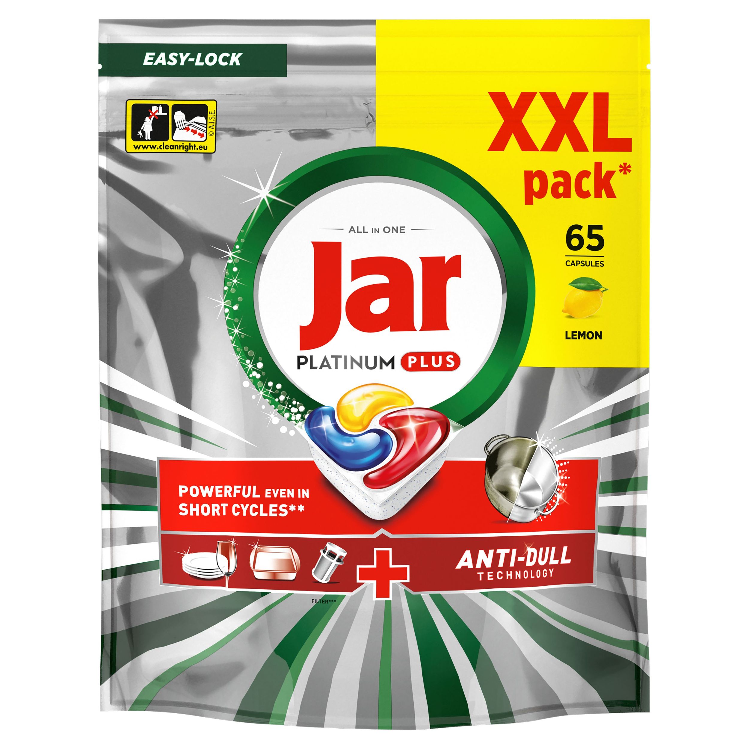 Drogerie a kosmetika - Jar Platinum Plus Kapsle Lemon 65ks