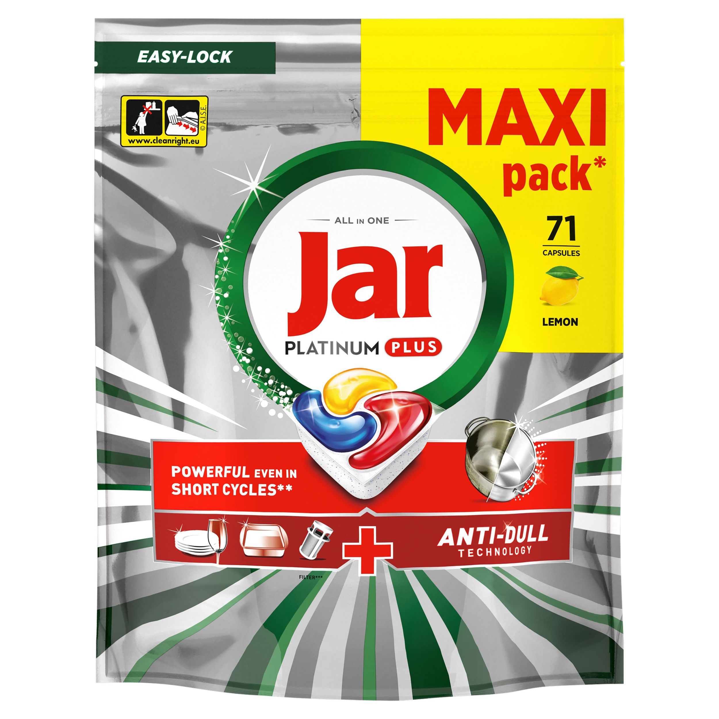 Drogerie a kosmetika - Jar Platinum Plus Kapsle Lemon 71ks