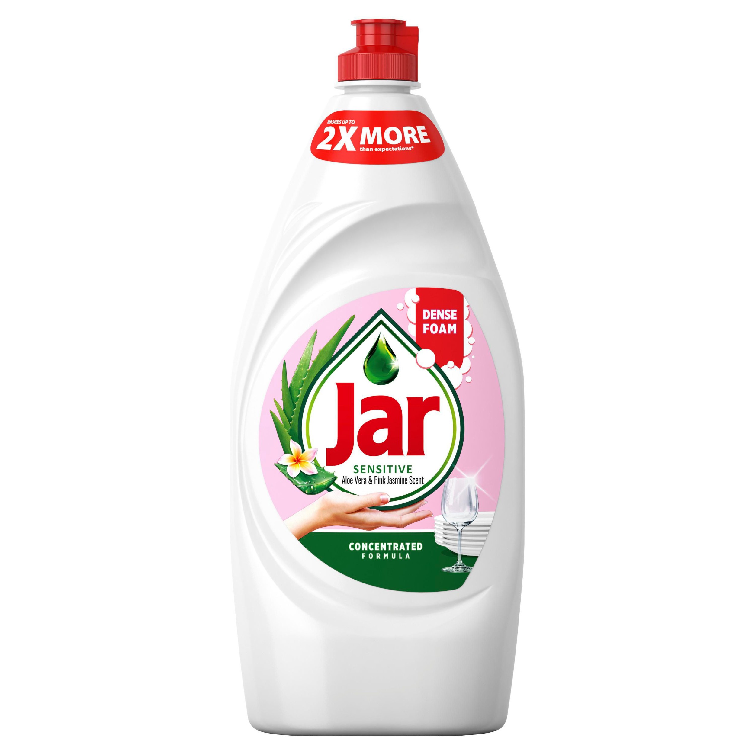 Drogerie a kosmetika - Jar Sensitive Aloe Vera&Pink Jasmin Tekutý prostředek na nádobí 900 ml