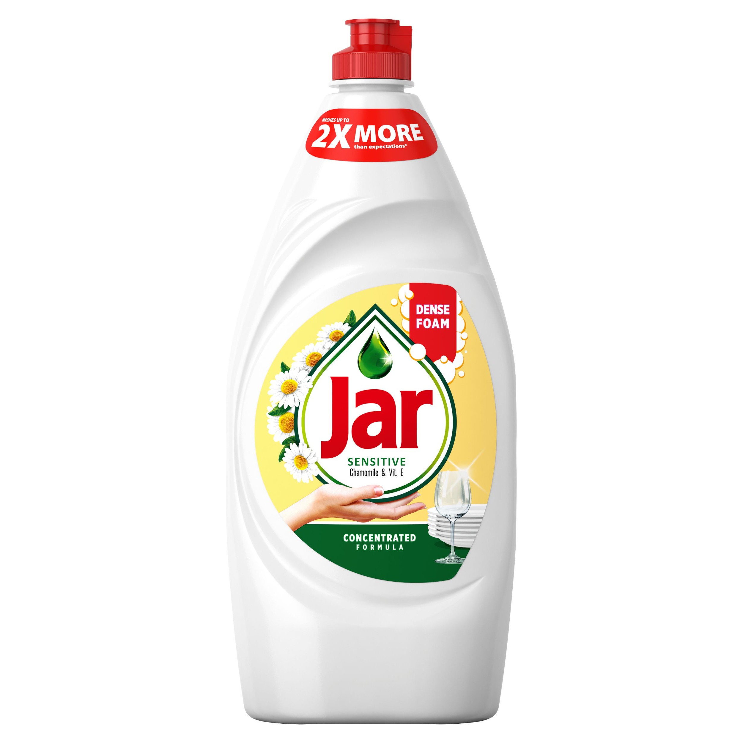 Drogerie a kosmetika - Jar Sensitive Prostředek na mytí nádobí chamomile & Vit E 900 ml