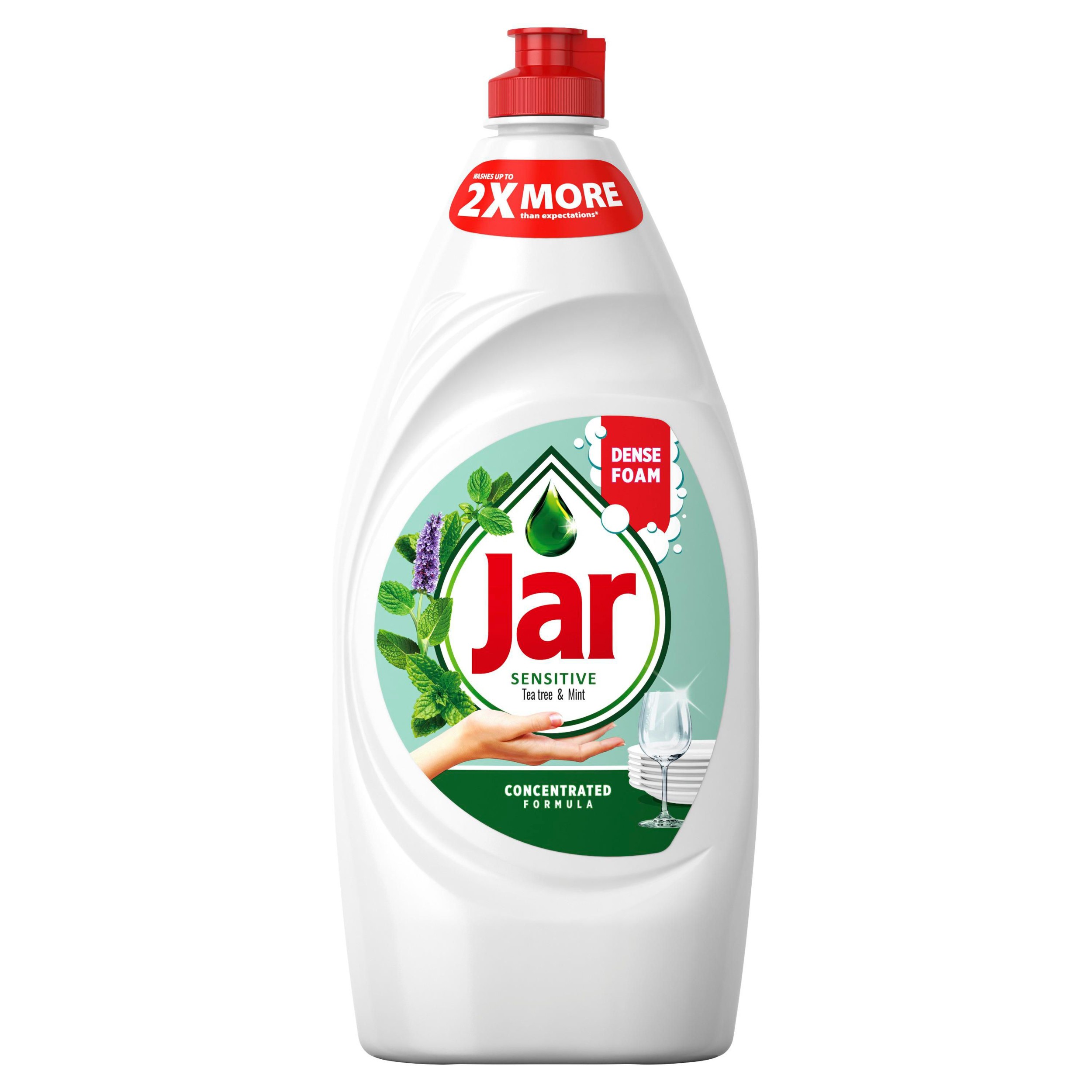 Drogerie a kosmetika - Jar Sensitive prostředek na mytí nádobí teatree & mint 900 ml