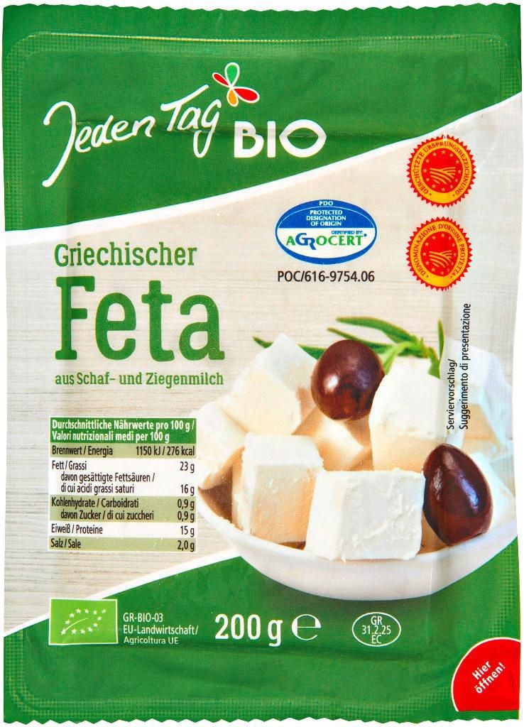 Mléčné a chlazené - Jeden Tag Bio Feta 200g