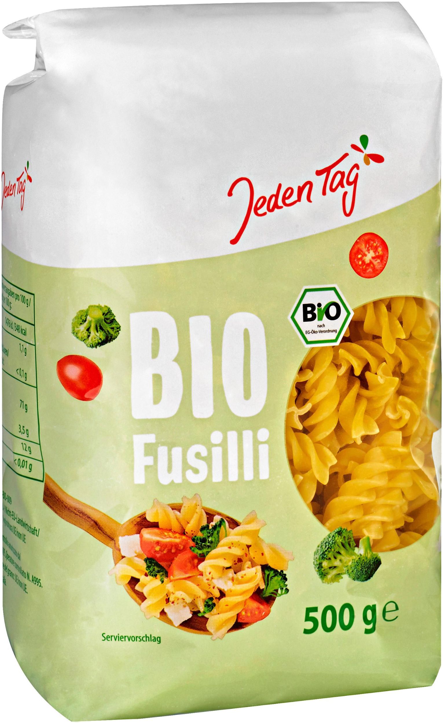 Trvanlivé potraviny - Jeden Tag Bio fusilli 500g