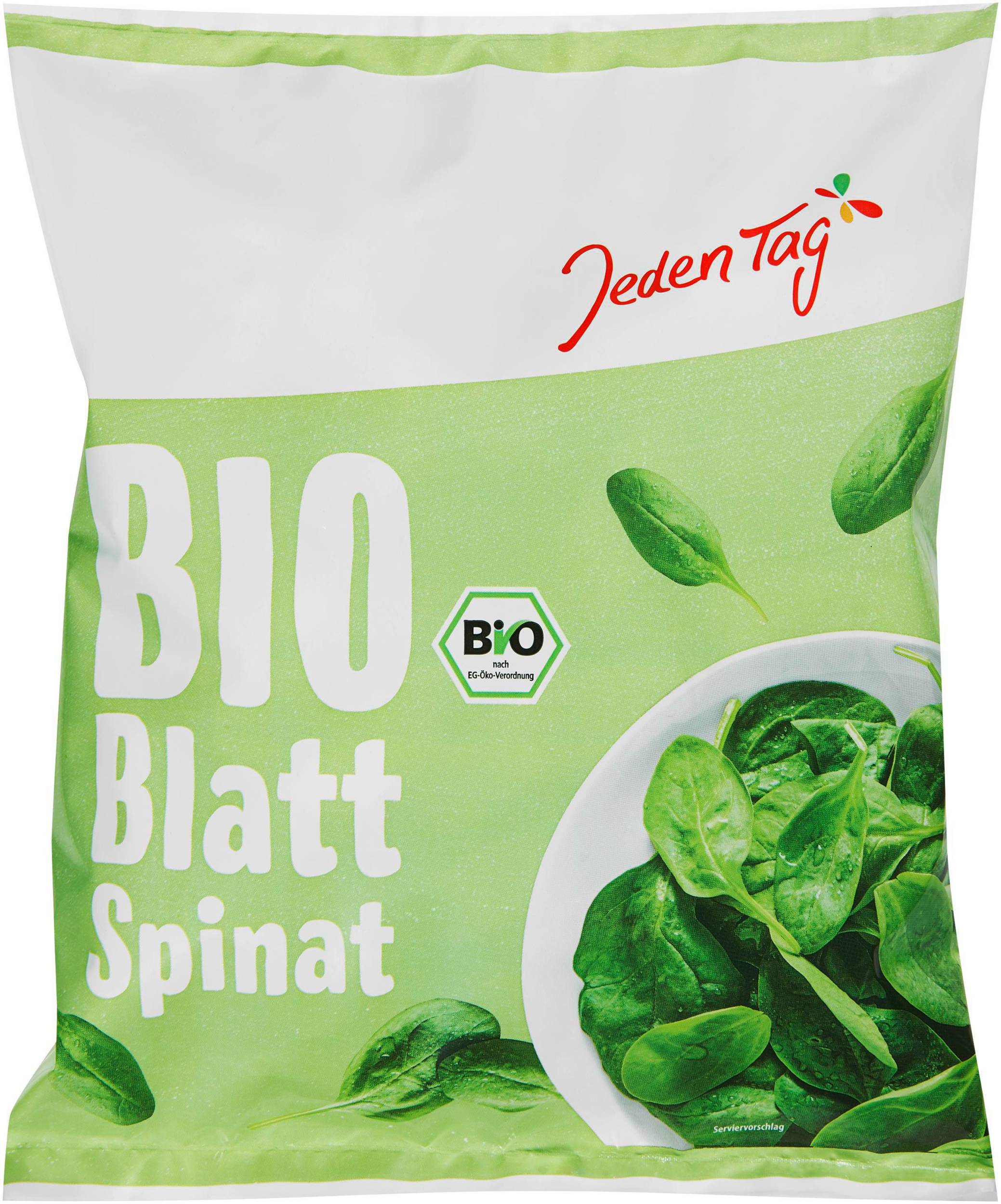 Mražené potraviny - Jeden Tag Bio špenát listový mražený 750g