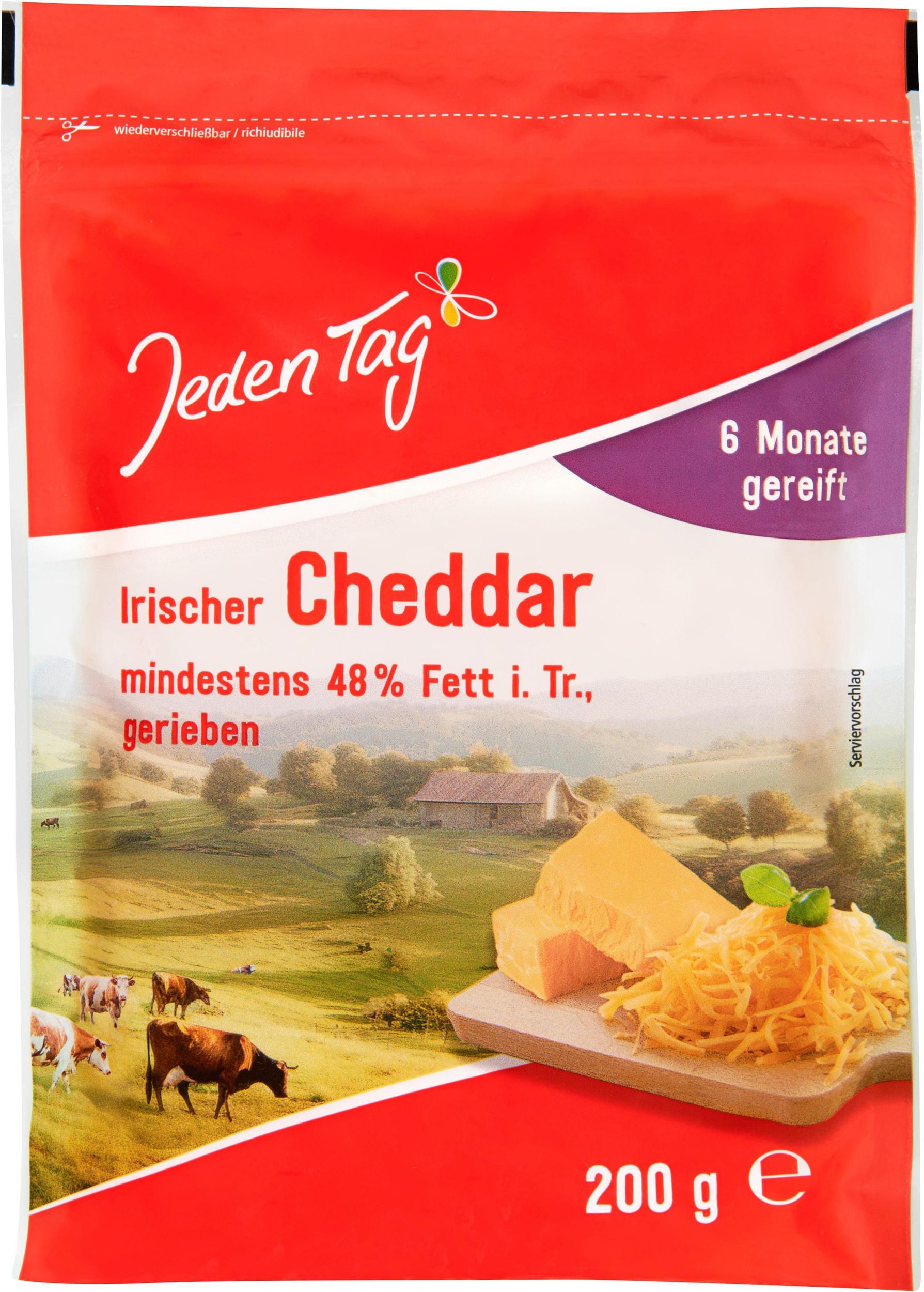 Mléčné a chlazené - Jeden Tag Čedar strouhaný 200g