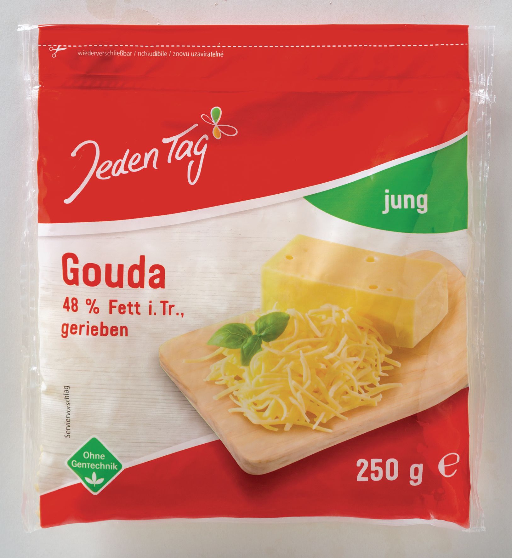 Jeden Tag Gouda strouhaná 250g-0