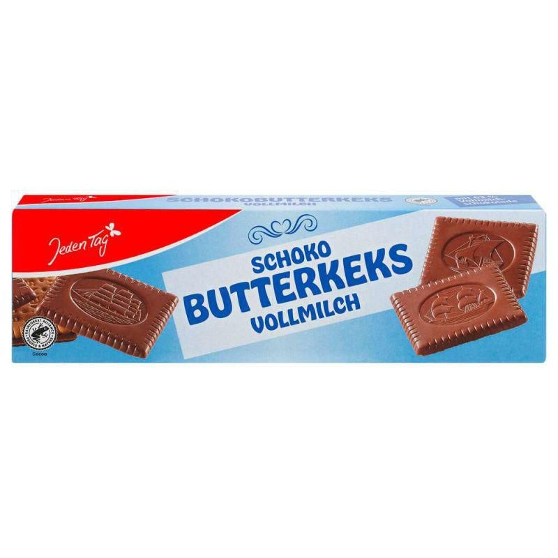 Trvanlivé potraviny - Jeden Tag Keksy s mléčnou čokoládovou polevou 125g