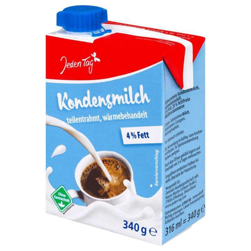 Mléčné a chlazené - Jeden Tag Kondenzované mléko 4% 340g