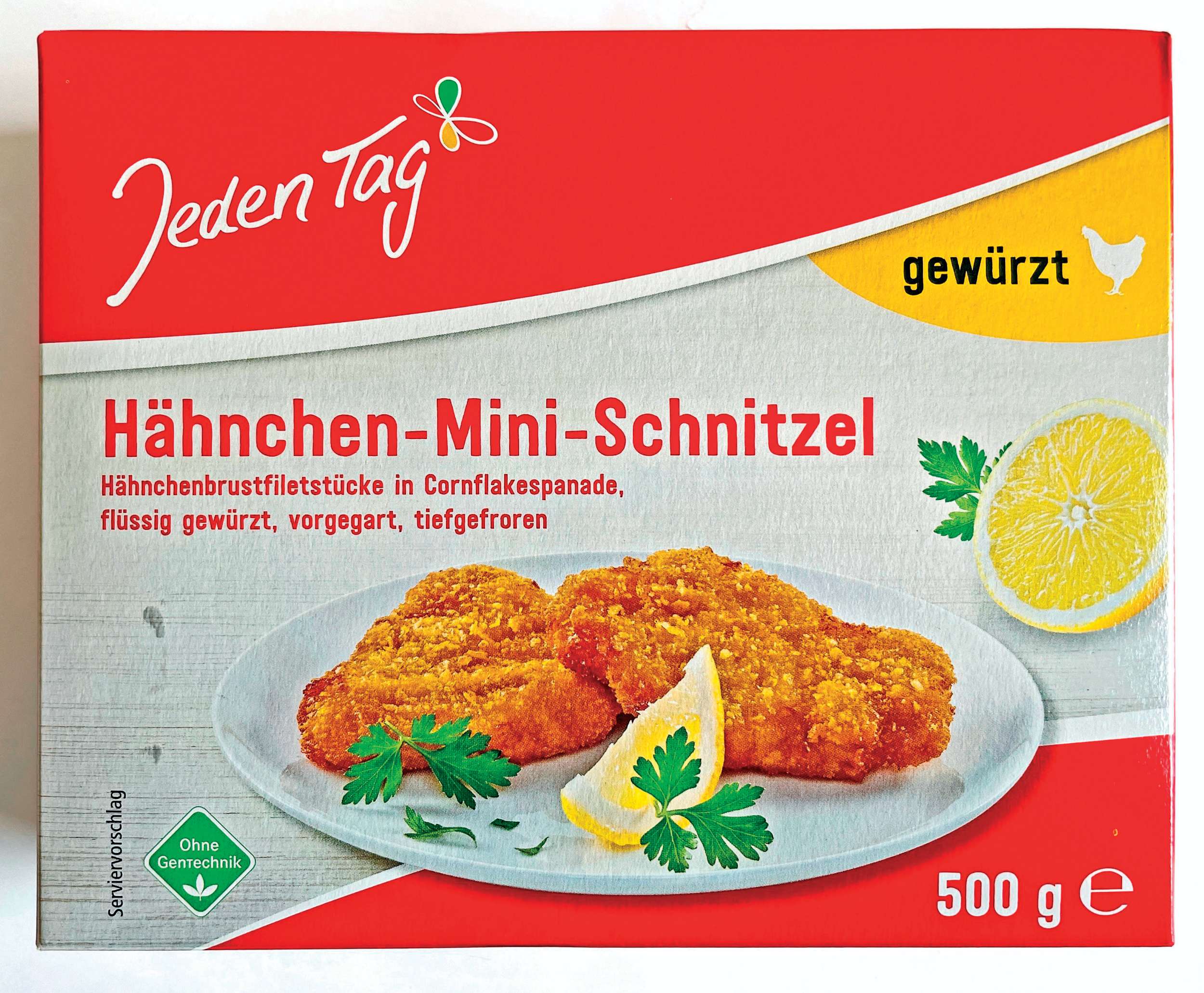 Mražené potraviny - Jeden Tag kuřecí mini řízky s kukuř. lupínky mražené 500g