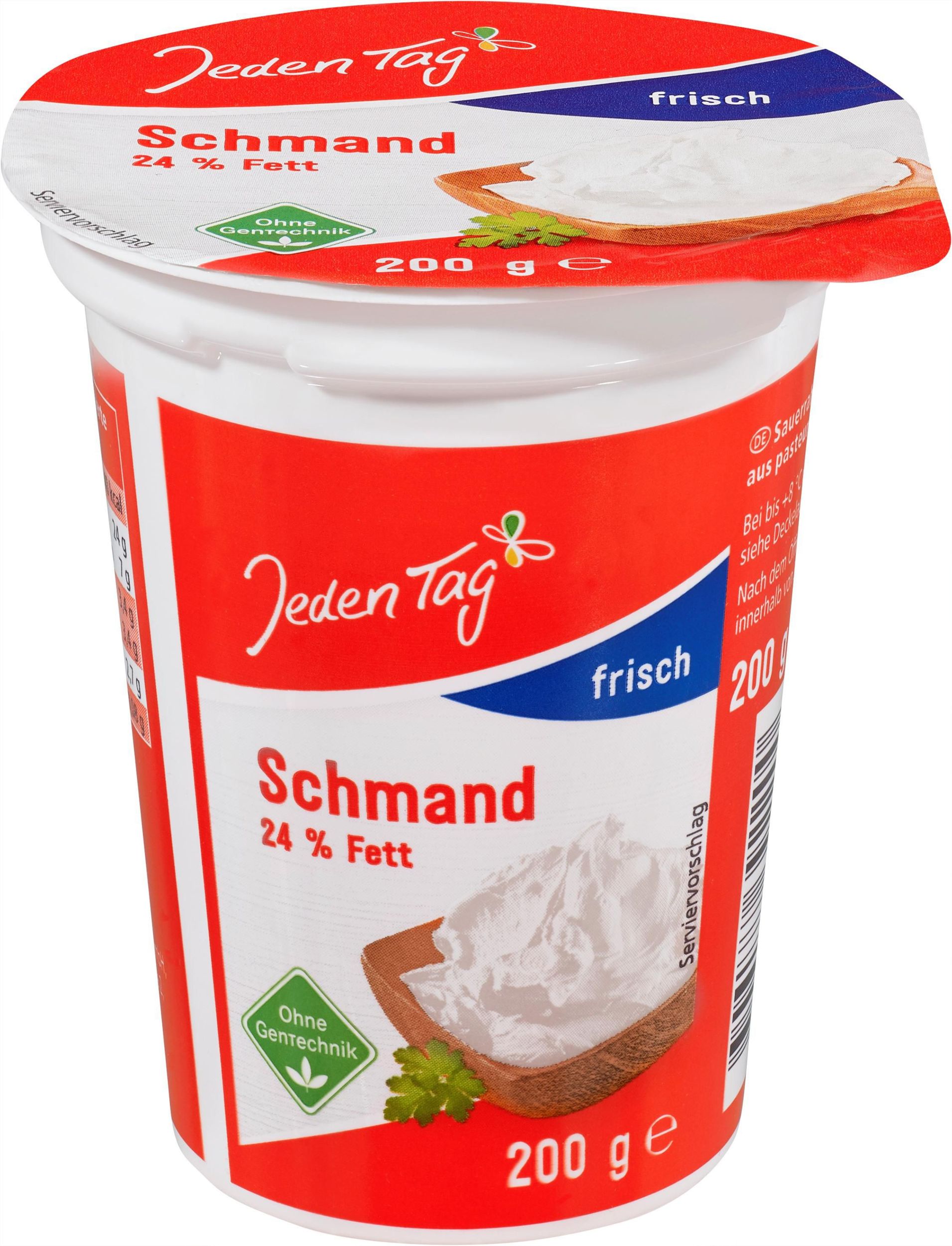 Mléčné a chlazené - Jeden Tag kysaná smetana čerstvá 24 % tuku 200g