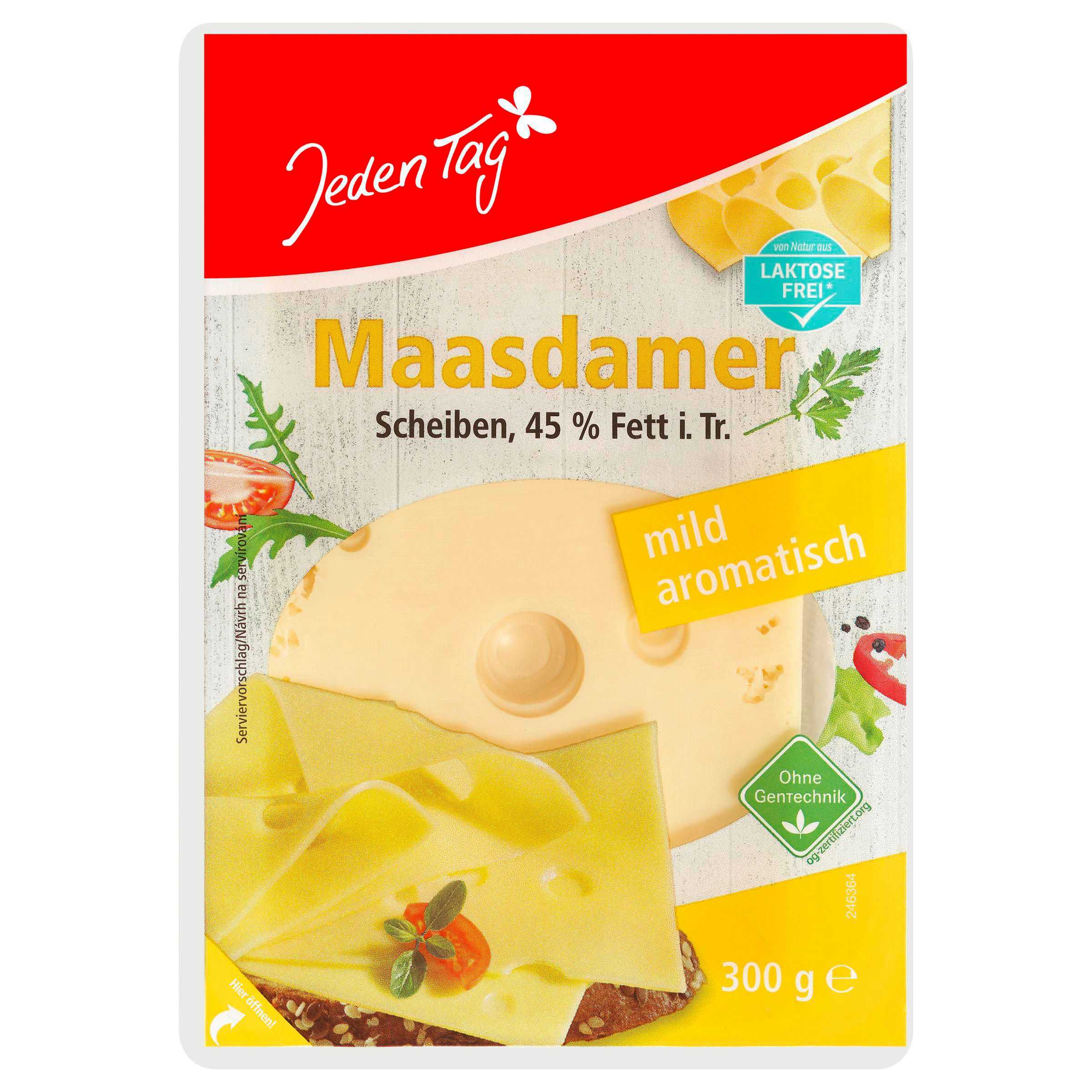 Mléčné a chlazené - Jeden Tag Maasdamer Plátky 300g