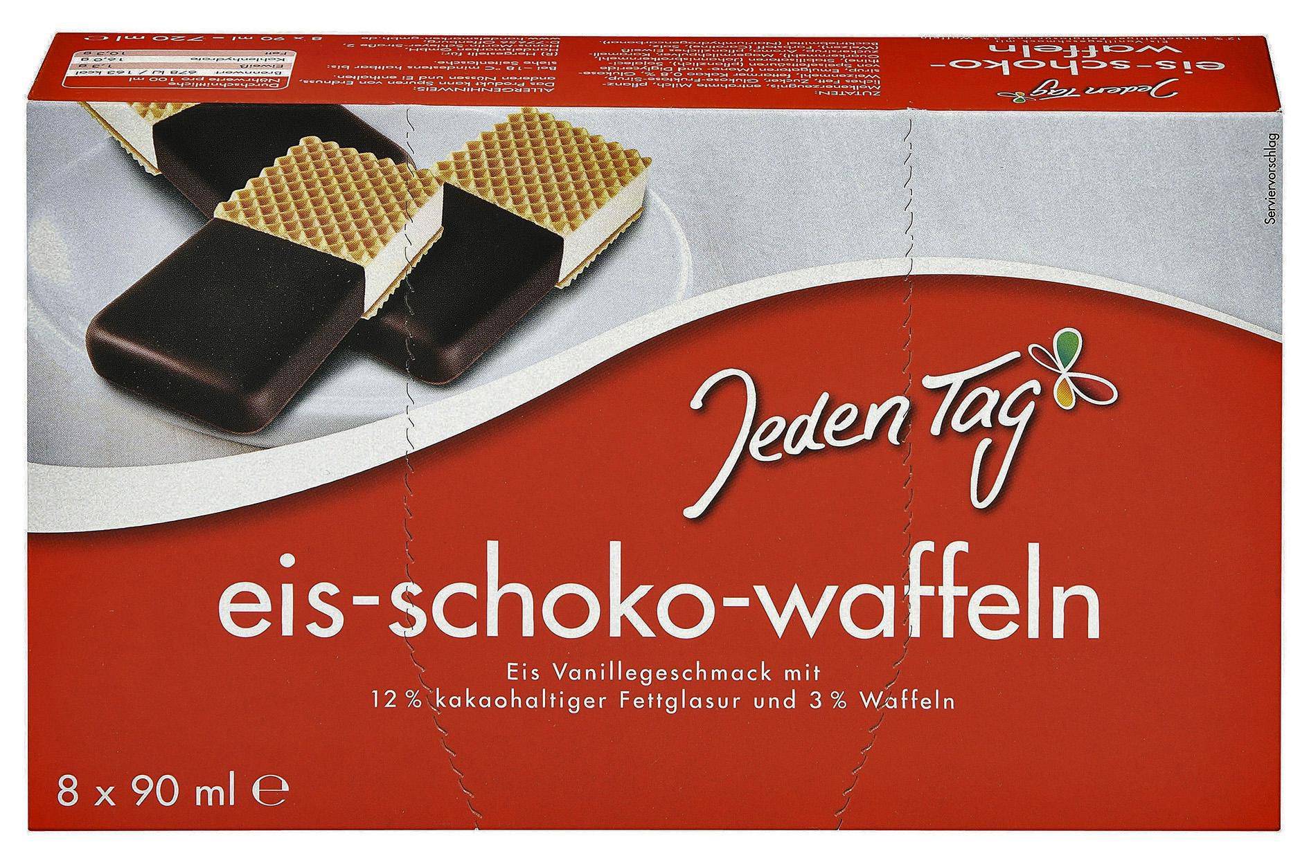 Mražené potraviny - Jeden Tag mraž. krém vanilk. v oplatce 8x90 ml