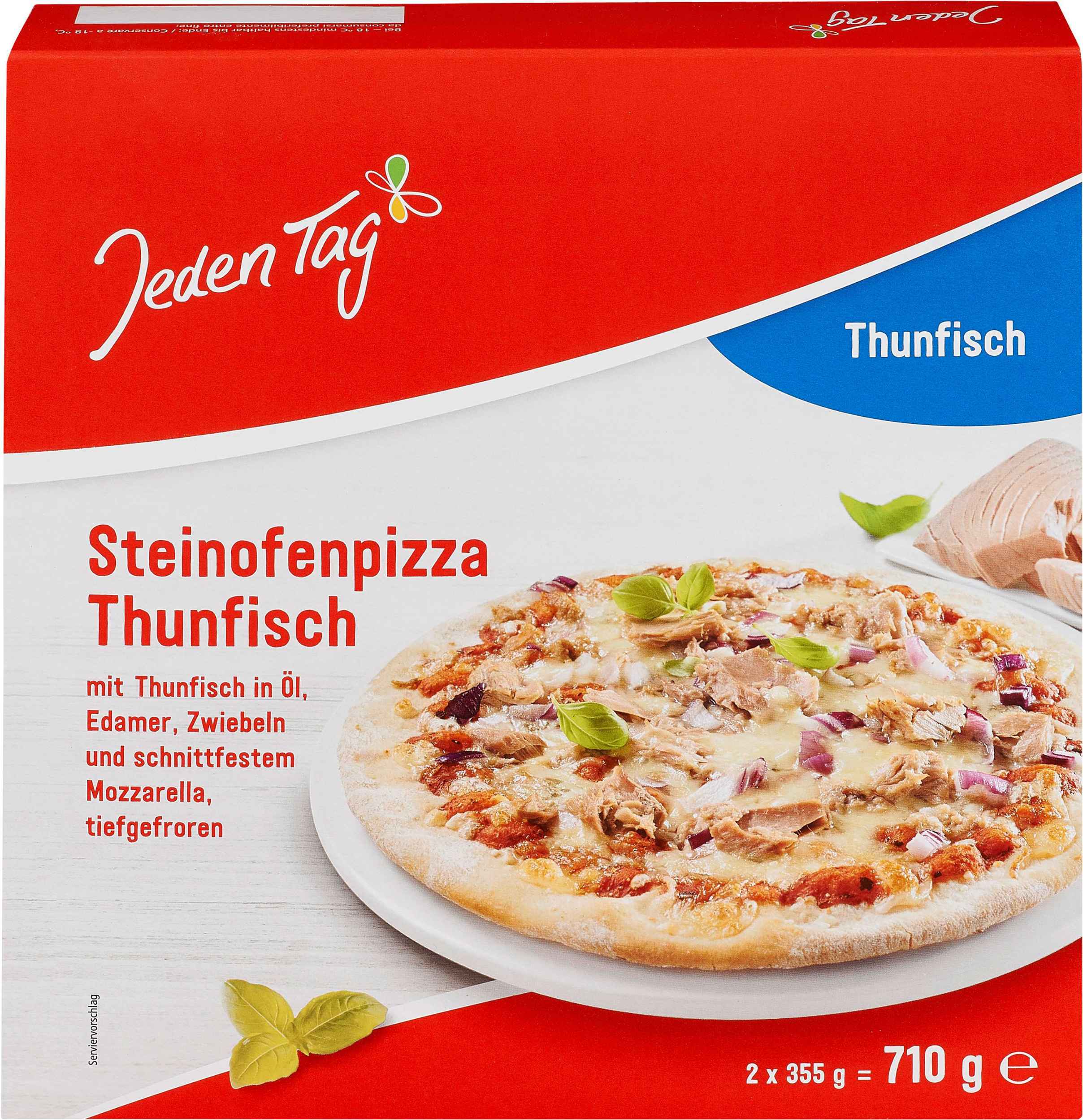 Mražené potraviny - Jeden Tag Pizza tuňáková 2 x mražená 350g