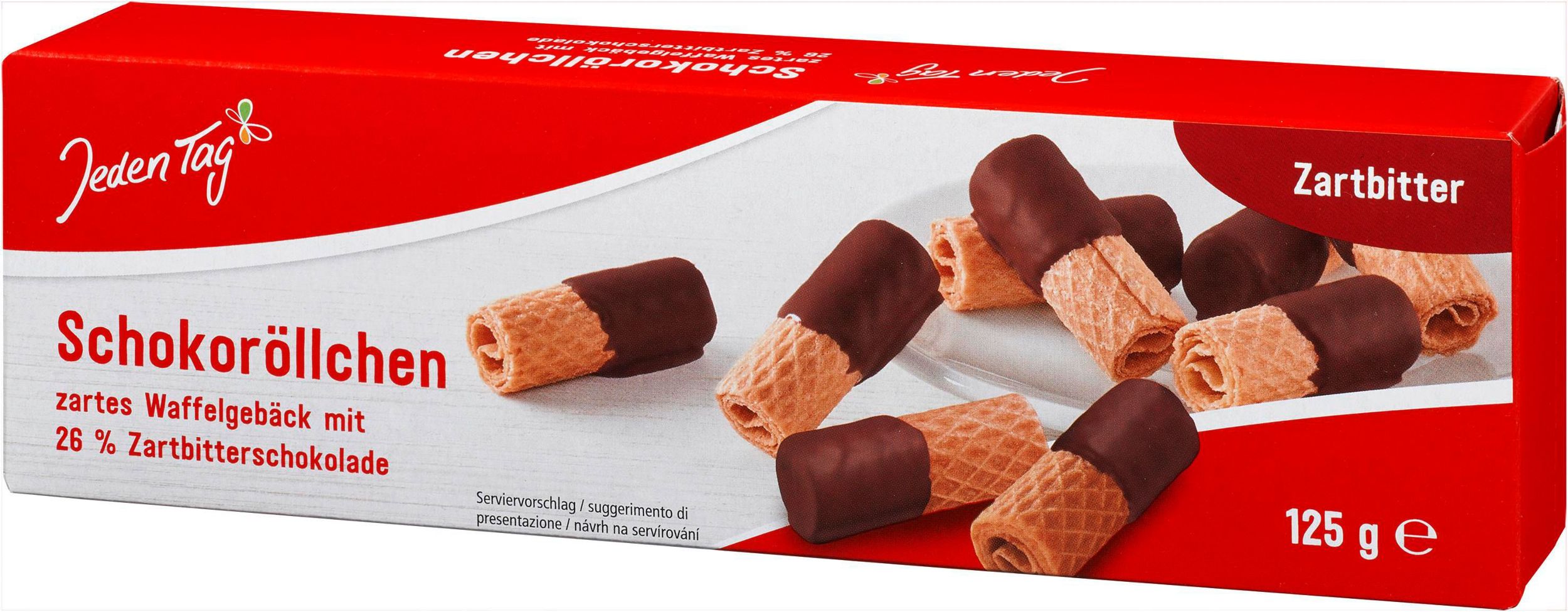 Trvanlivé potraviny - Jeden Tag Trubičky s hořkou čokoládou 125g