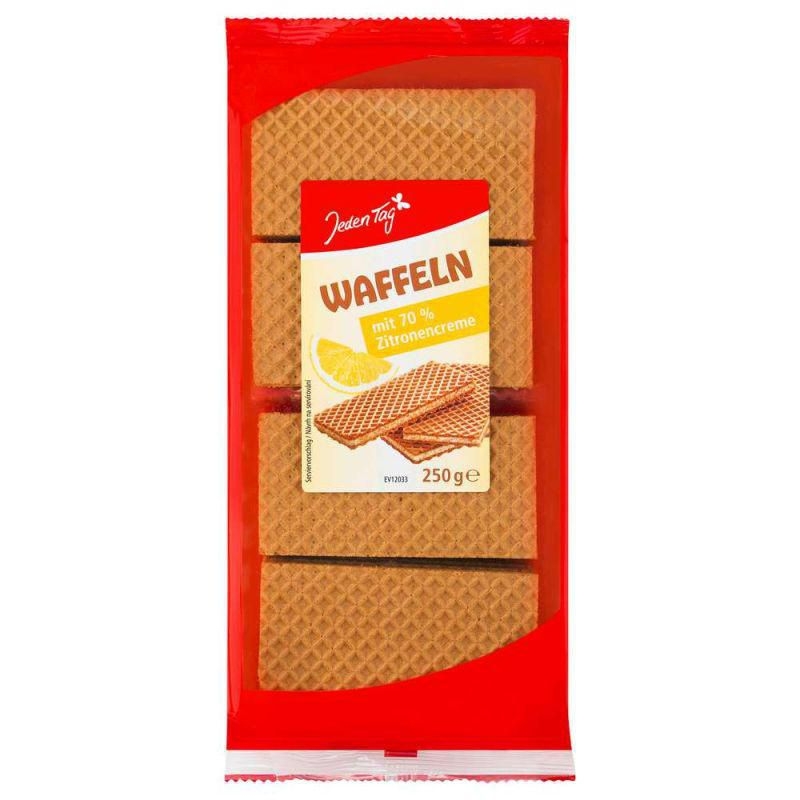 Trvanlivé potraviny - Jeden Tag Vafle s citronovou příchutí 250g