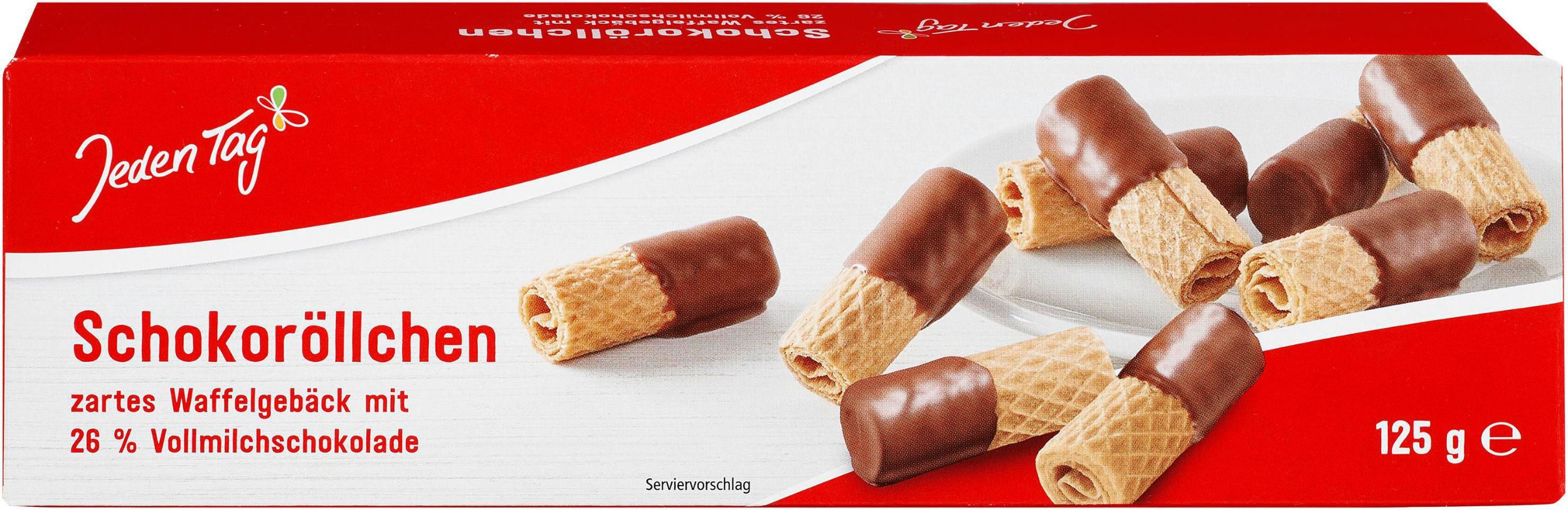 Trvanlivé potraviny - Jeden Tag Vaflové čokoládové trubičky 125g
