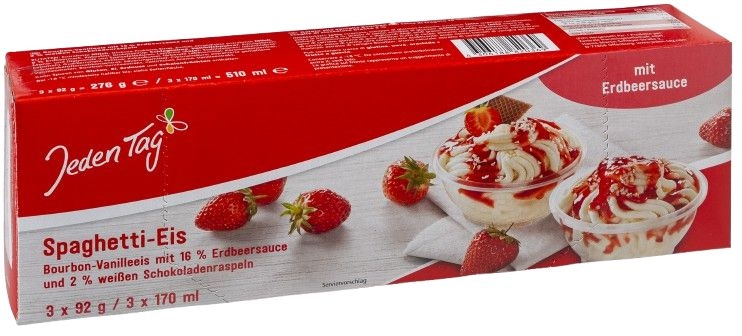 Mražené potraviny - Jeden Tag Zmrzlina Speghetti 3 x 170 ml