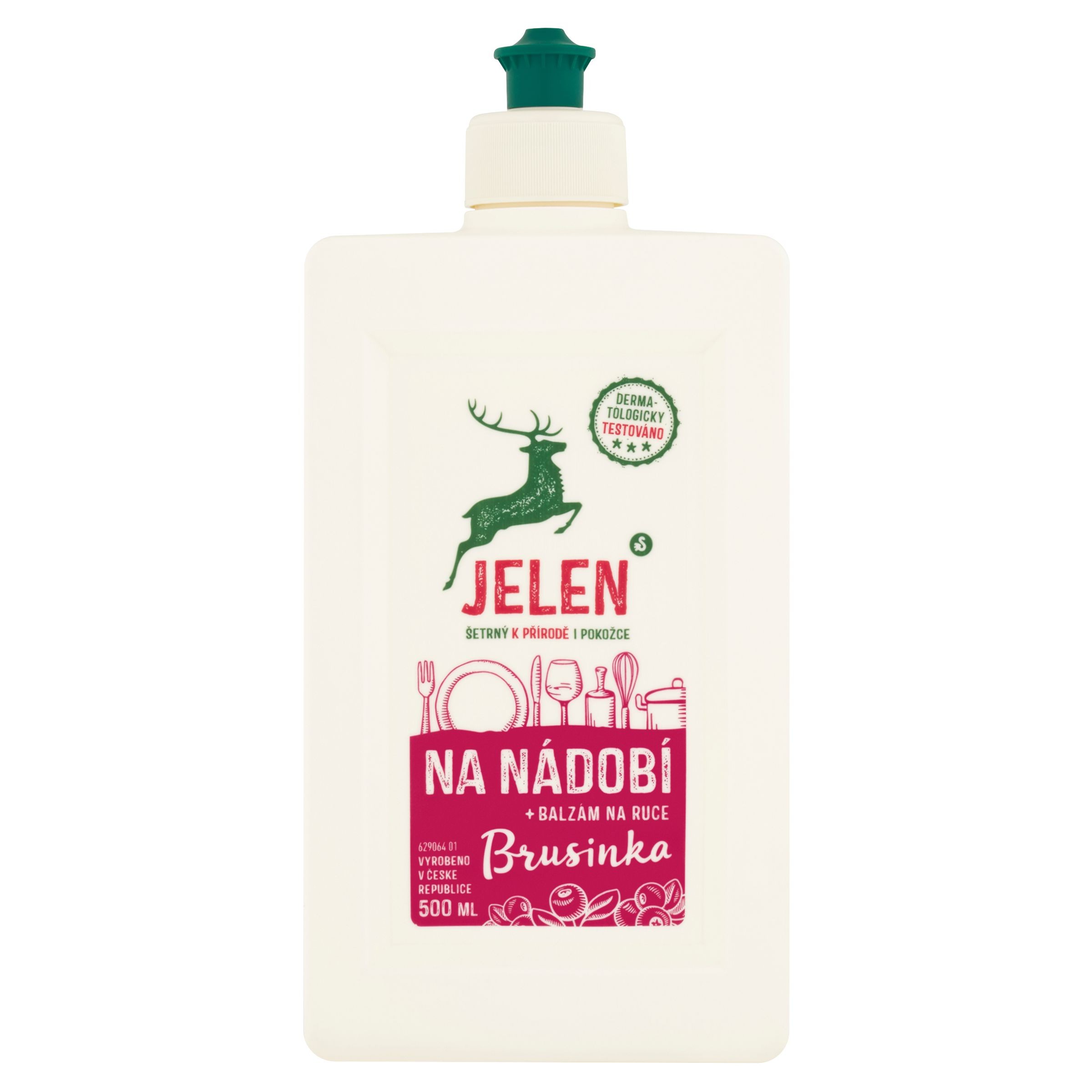 Drogerie a kosmetika - Jelen Na nádobí brusinka 500 ml