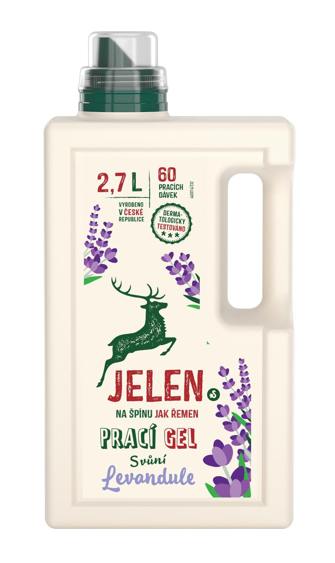 Drogerie a kosmetika - Jelen Prací gel S vůní levandule 2,7 l