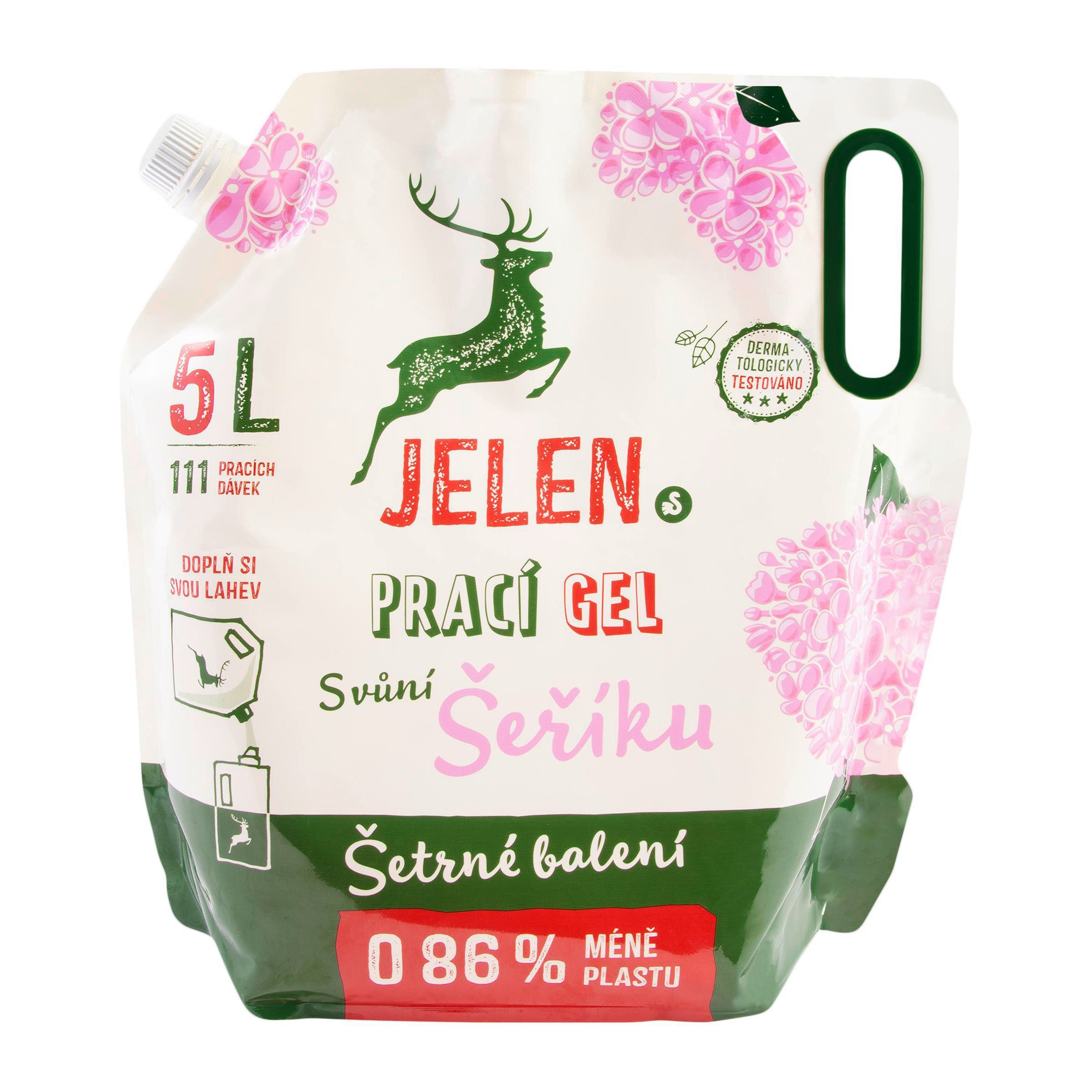 Jelen prací gel s vůní šeříku 5 l Refill 111 dávek-0