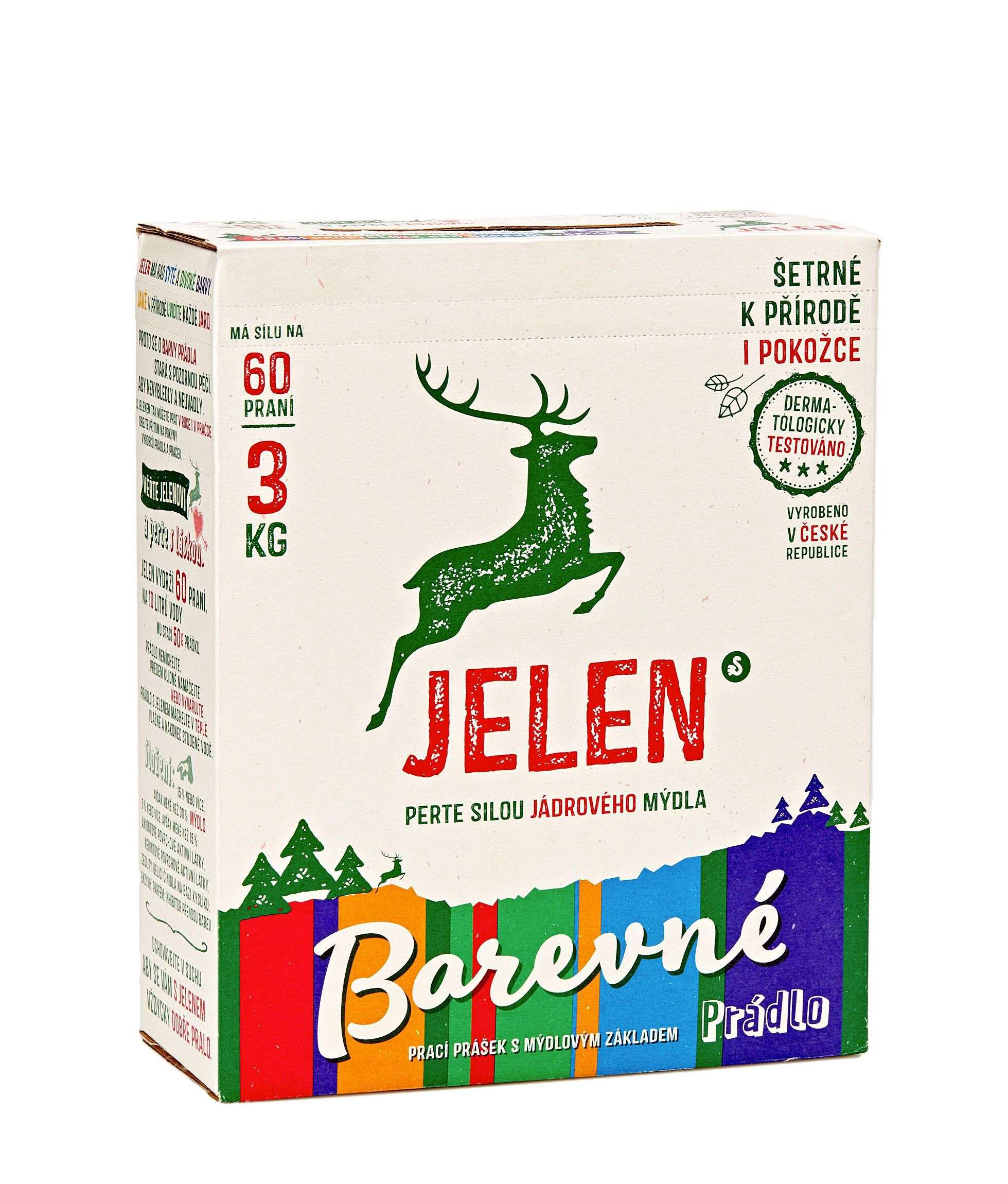 Drogerie a kosmetika - Jelen prací prášek na barevné prádlo 3 kg  60 dávek