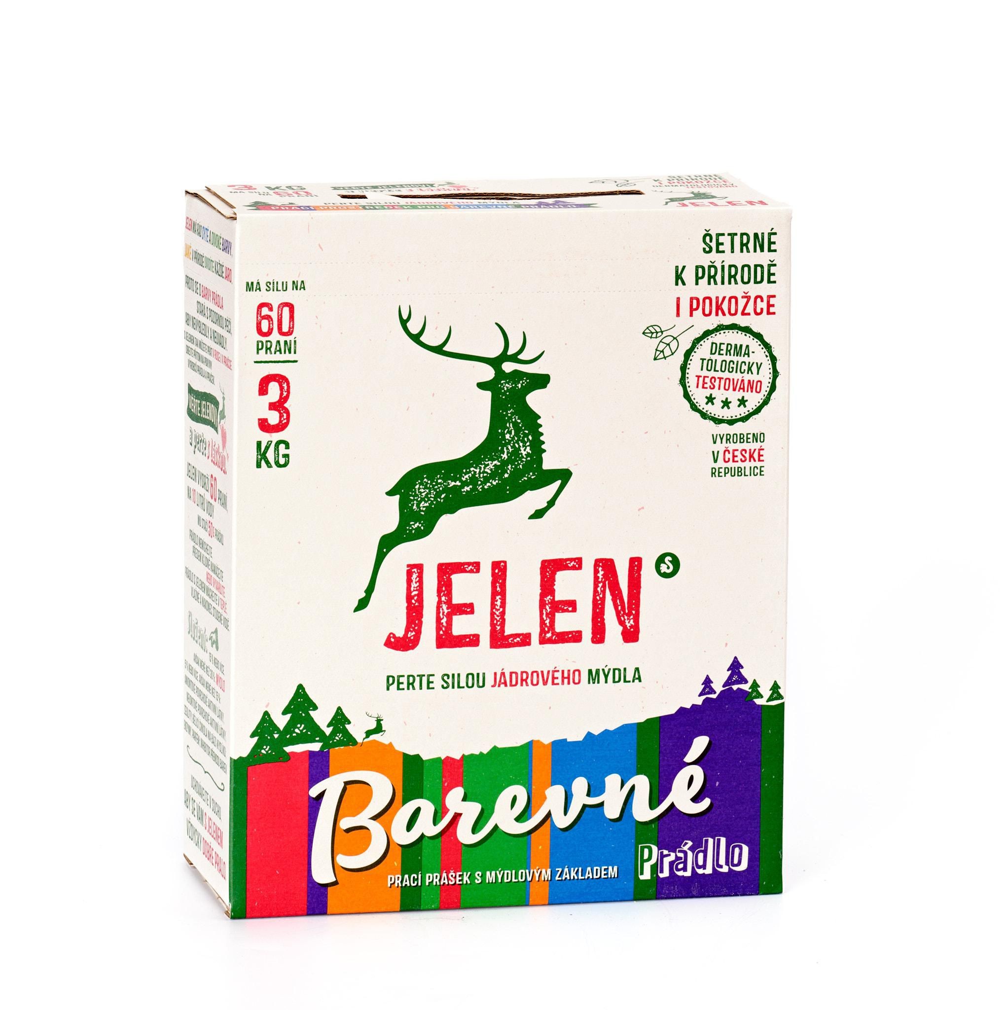 Jelen prací prášek na barevné prádlo 3 kg  60 dávek-0