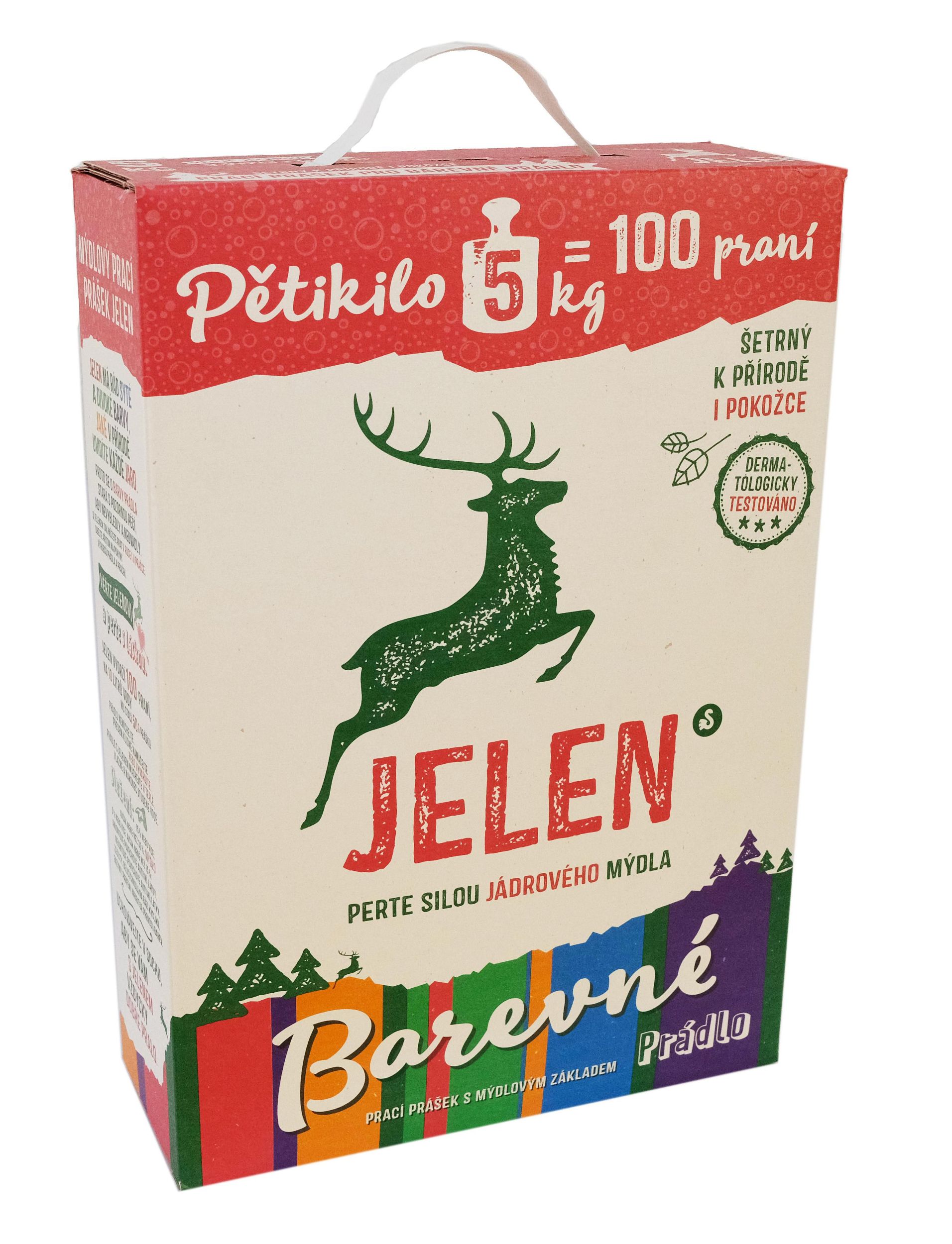Jelen prací prášek na barevné prádlo 5 kg 100 praní-1