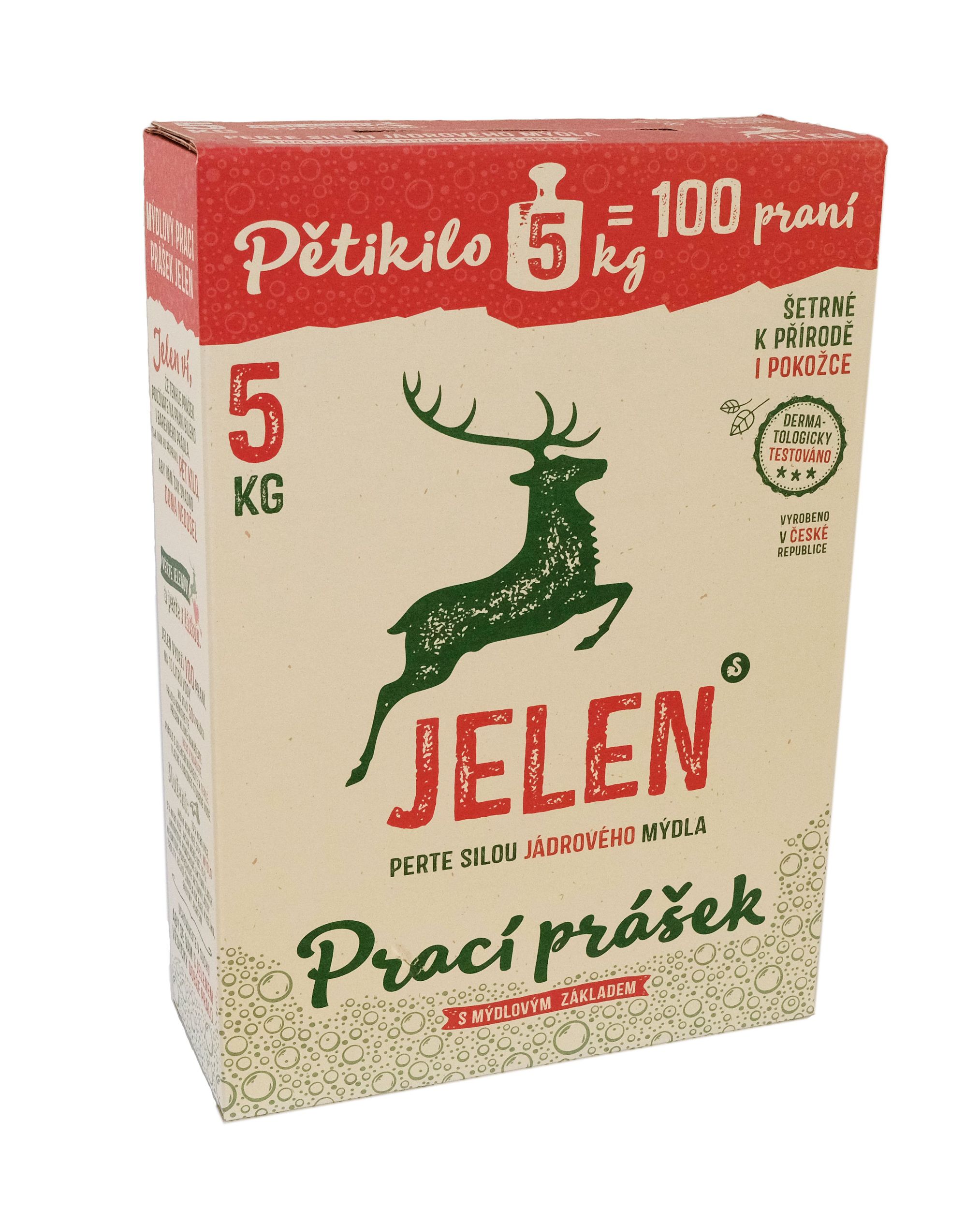 Jelen prací prášek na barevné prádlo 5 kg 100 praní-0