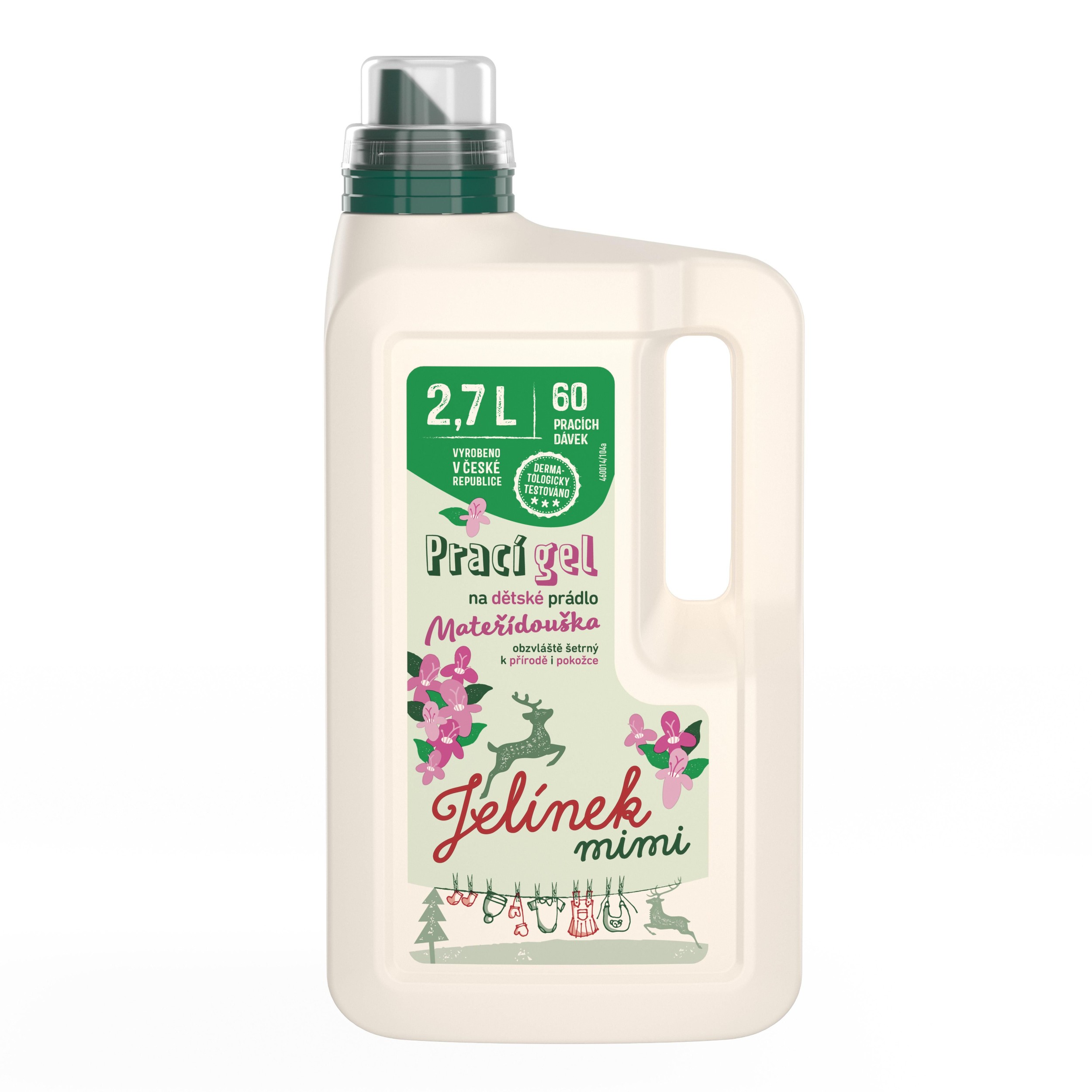 Jelínek Mimi Prací gel na dětské prádlo mateřídouška 2,7l, 60 praní-1