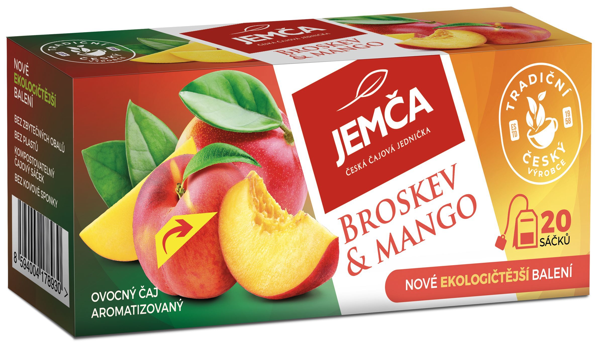 Nápoje - Jemča Broskev a mango 35g