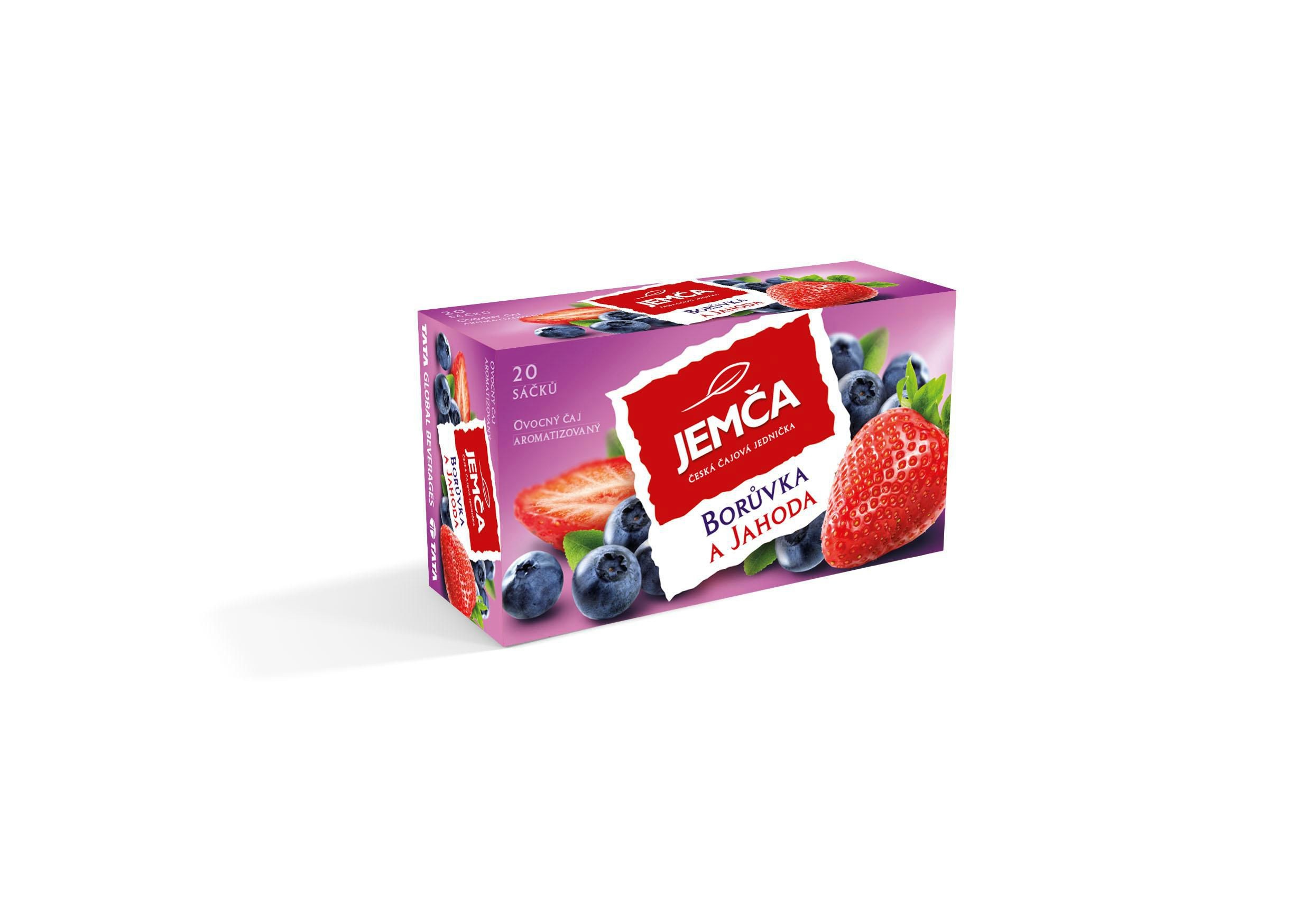 Jemča Ovocný čaj borůvka a jahoda 20x2 g-1