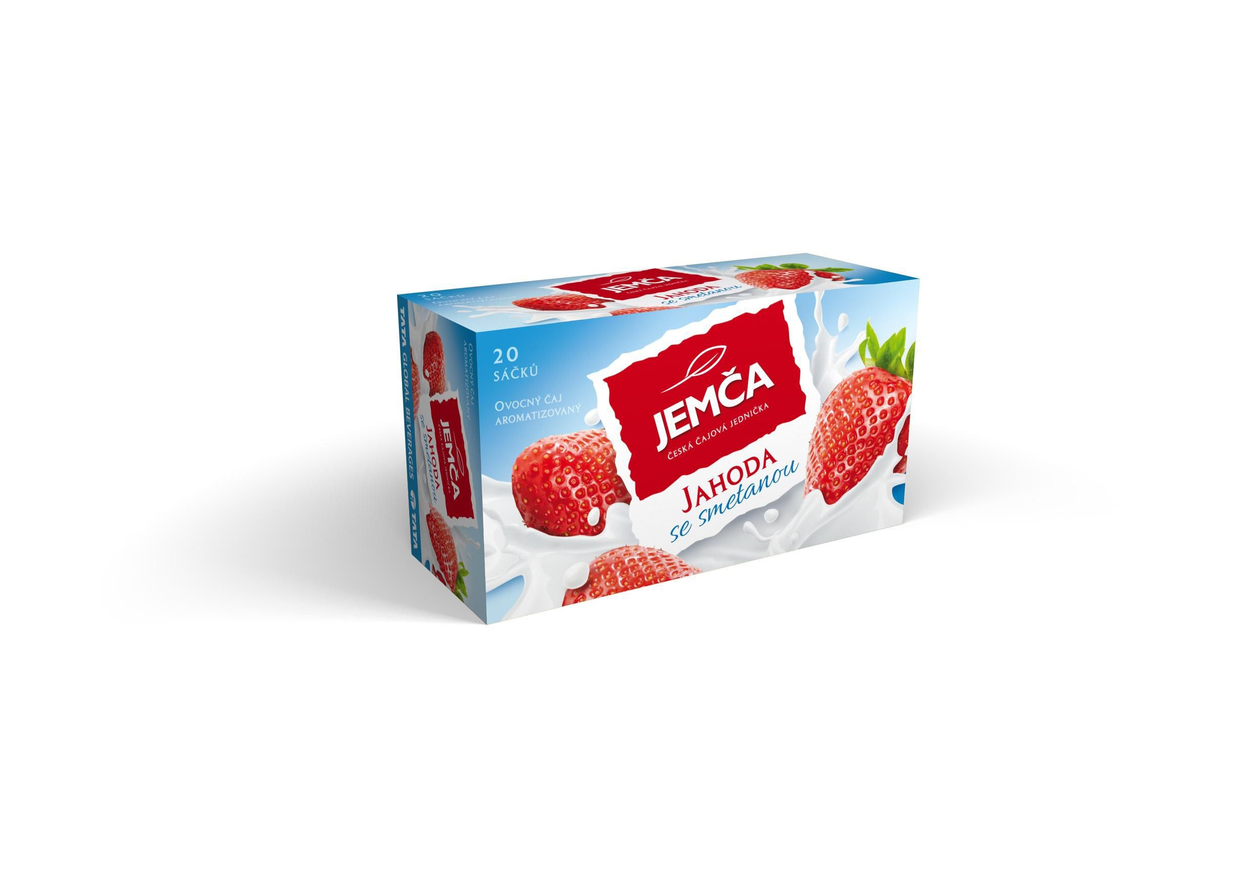 Jemča Ovocný čaj jahoda se smetanou 20x2 g-2