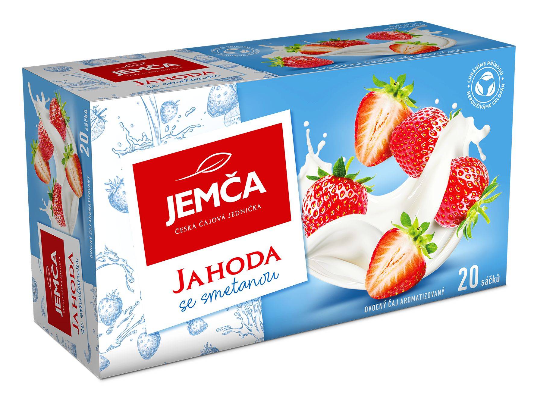 Jemča Ovocný čaj jahoda se smetanou 20x2 g-1