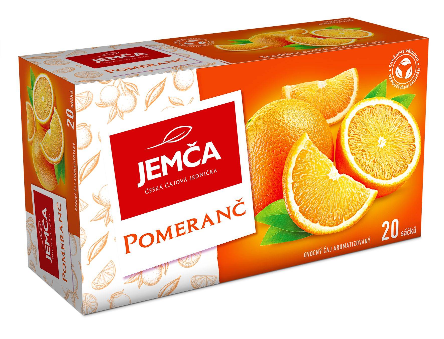Jemča Pomeranč ovocný čaj porcovaný 20x2 g-0