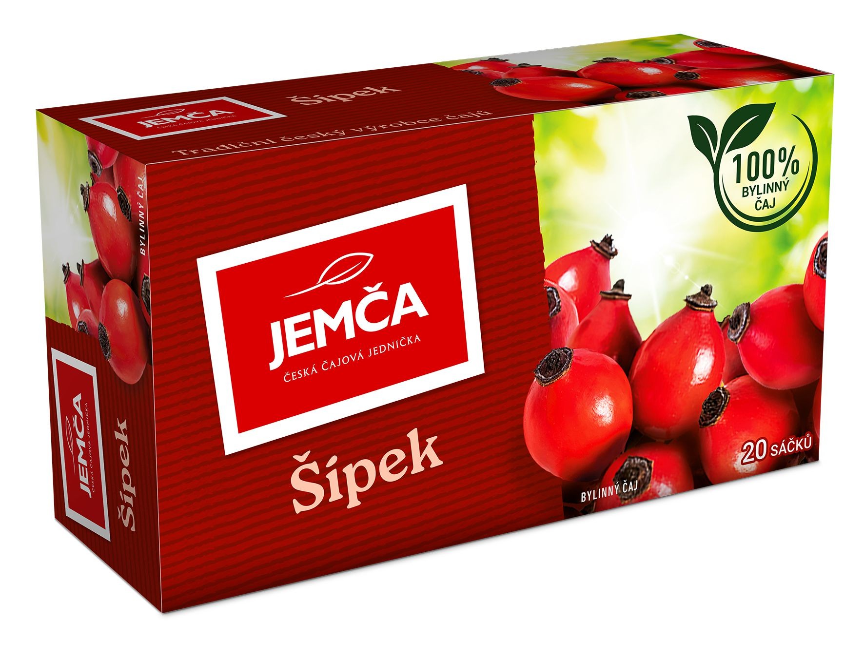 Nápoje - Jemča Šípek bylinný čaj 20x2,7 g