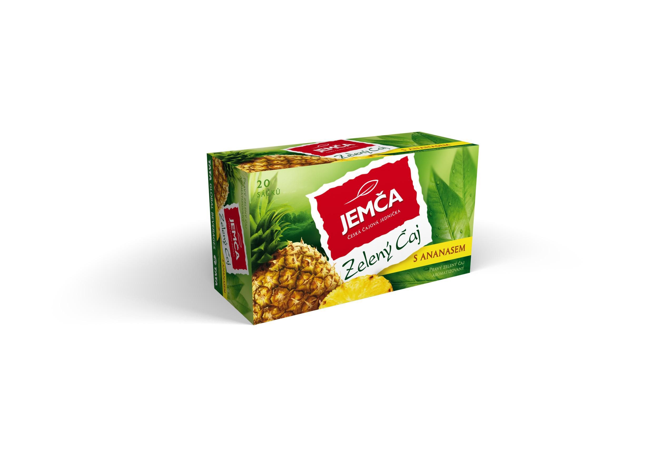 Jemča Zelený čaj s ananasem 20x1,5 g-1
