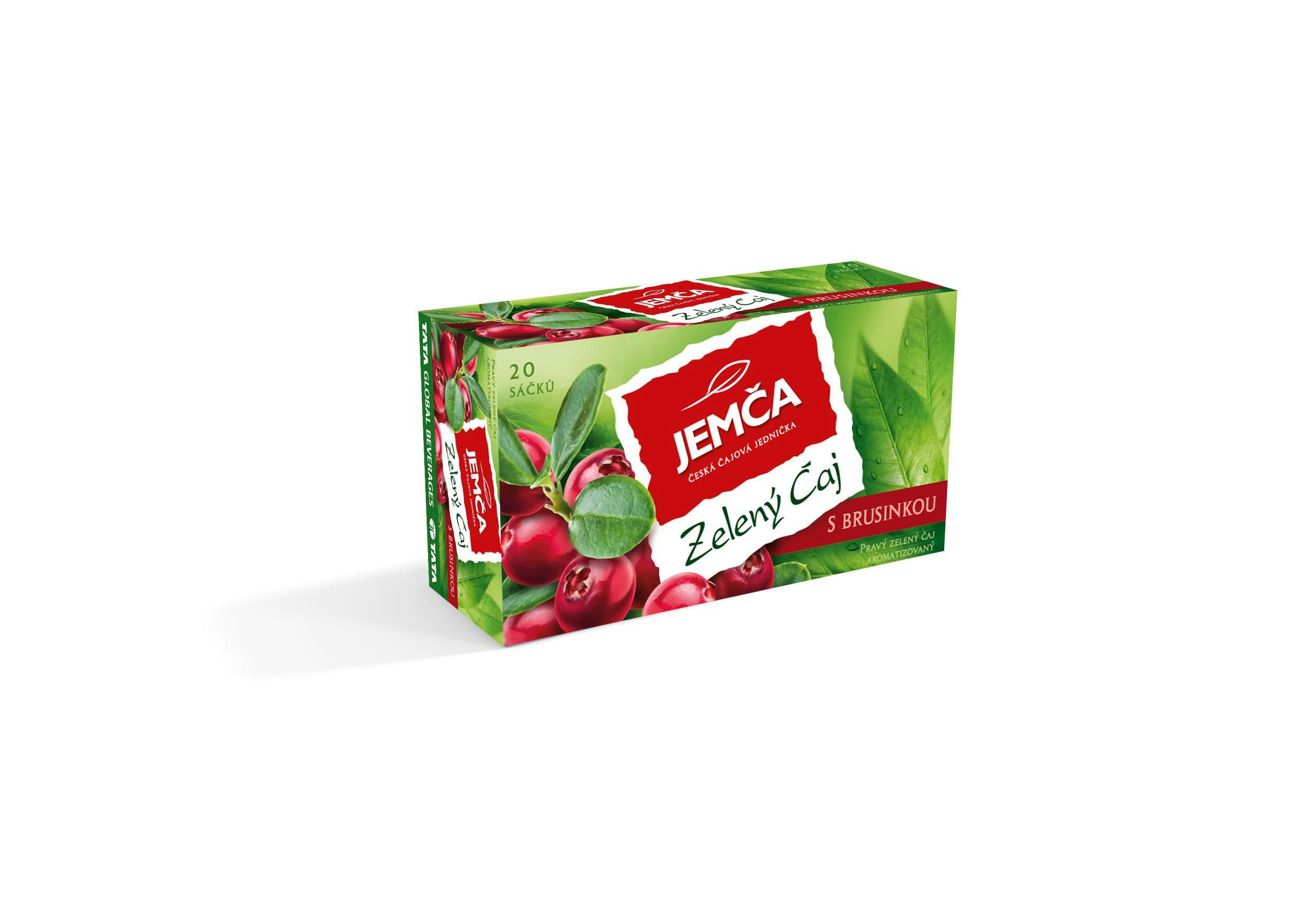 Jemča Zelený čaj s brusinkou 20x1,5 g-1