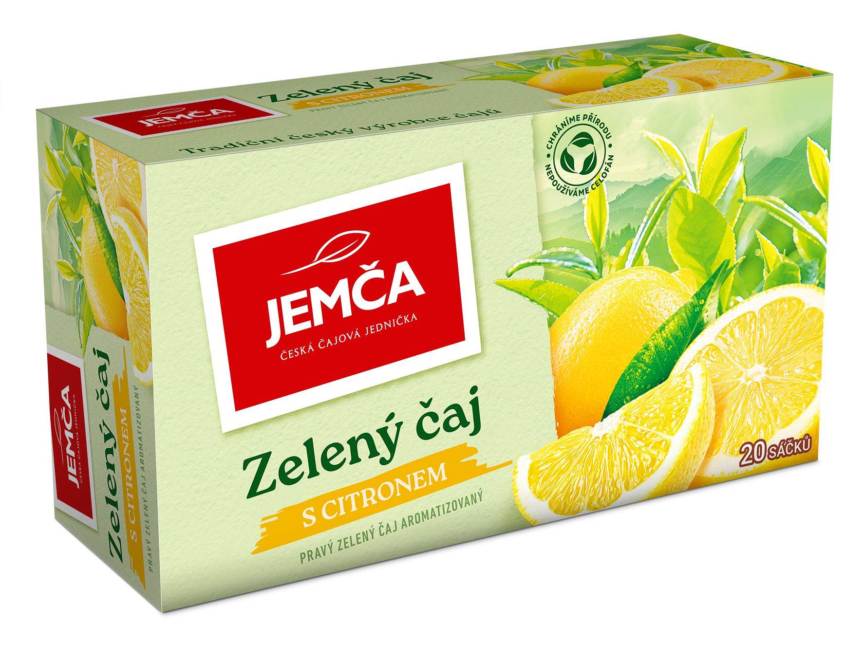 Jemča Zelený čaj s citronem 20x1,5 g-0