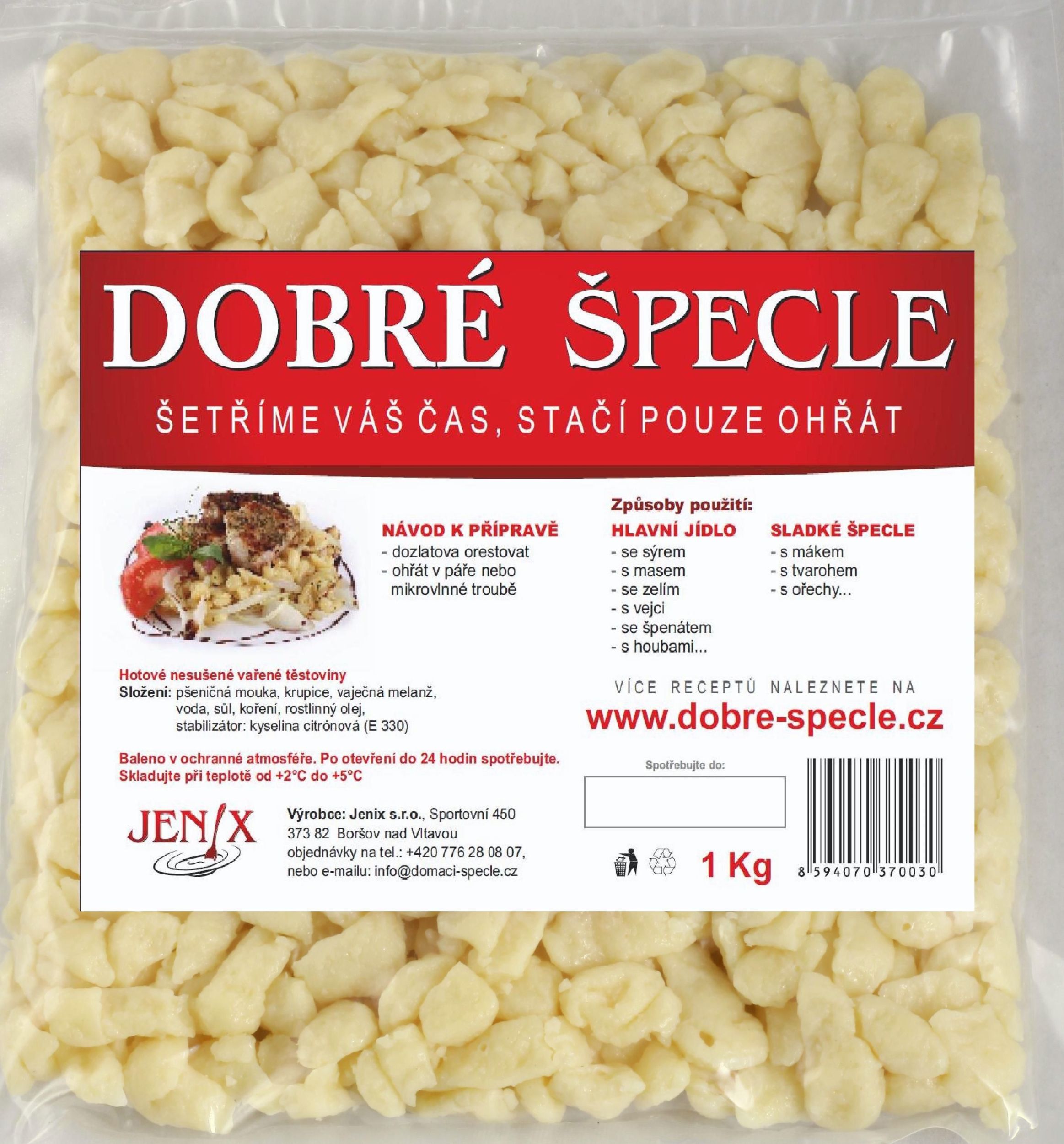 Hotová jídla - Jenix Dobré špecle 1000 g