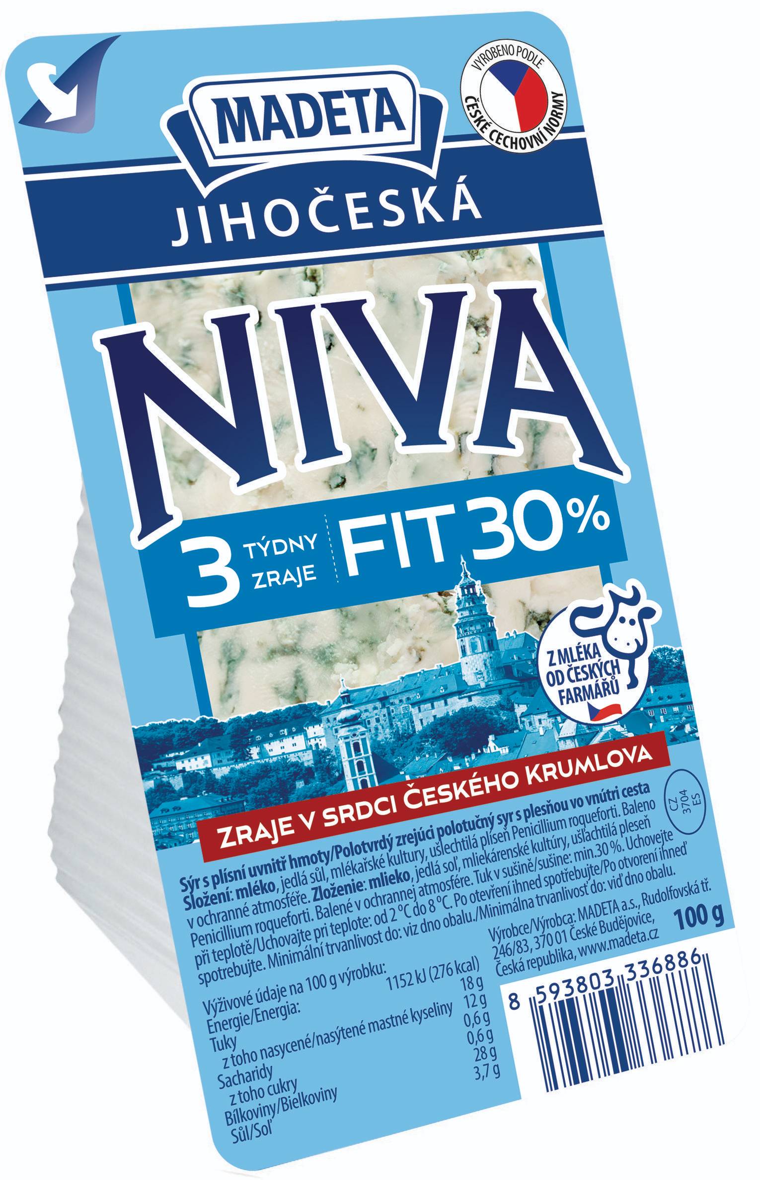 Mléčné a chlazené - Jihočeská Niva 30% 100g