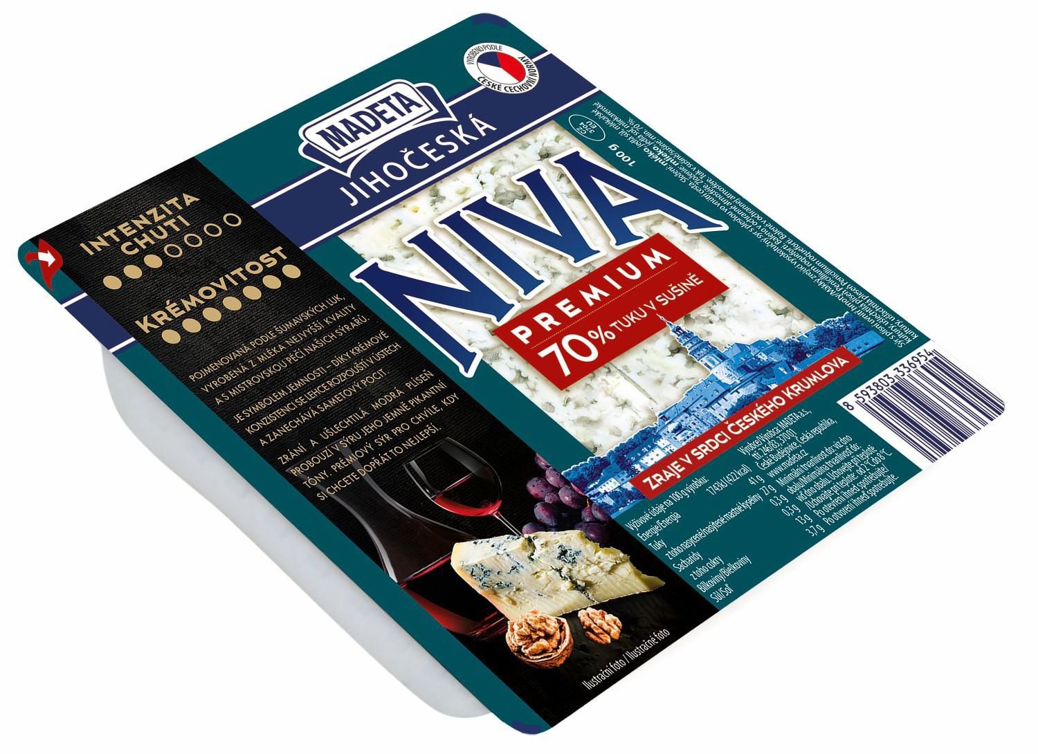 Mléčné a chlazené - Jihočeská Niva Premium 70% 100g