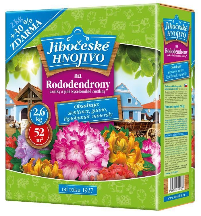 Domácnost a Zahrada - Jihočeské hnojivo na rododendrony 2 kg + 30% zdarma