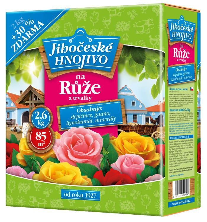 Domácnost a Zahrada - Jihočeské hnojivo na růže 2 kg + 30% zdarma
