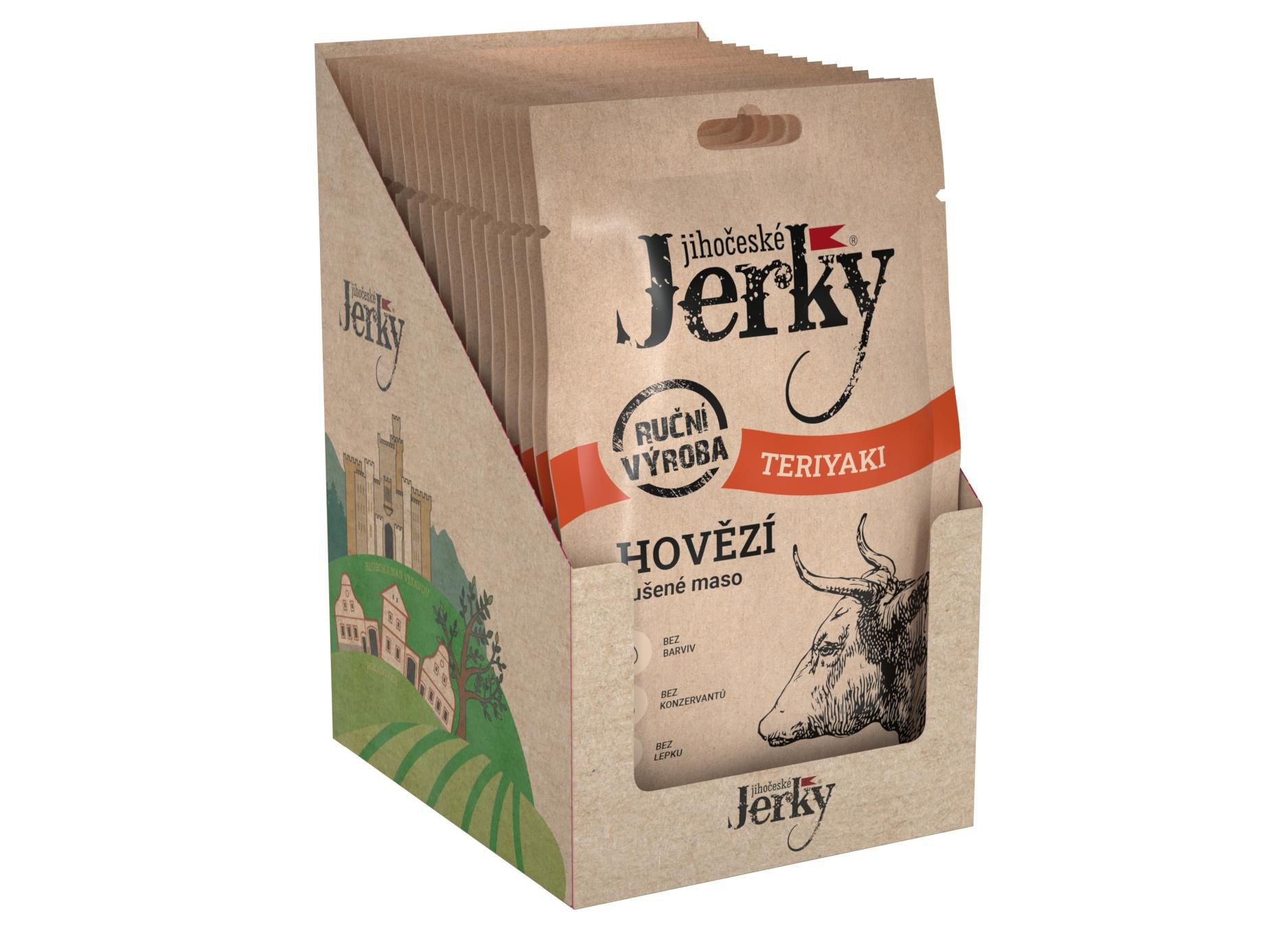 Trvanlivé potraviny - Jihočeské jerky Hovězí teriyaki 20g