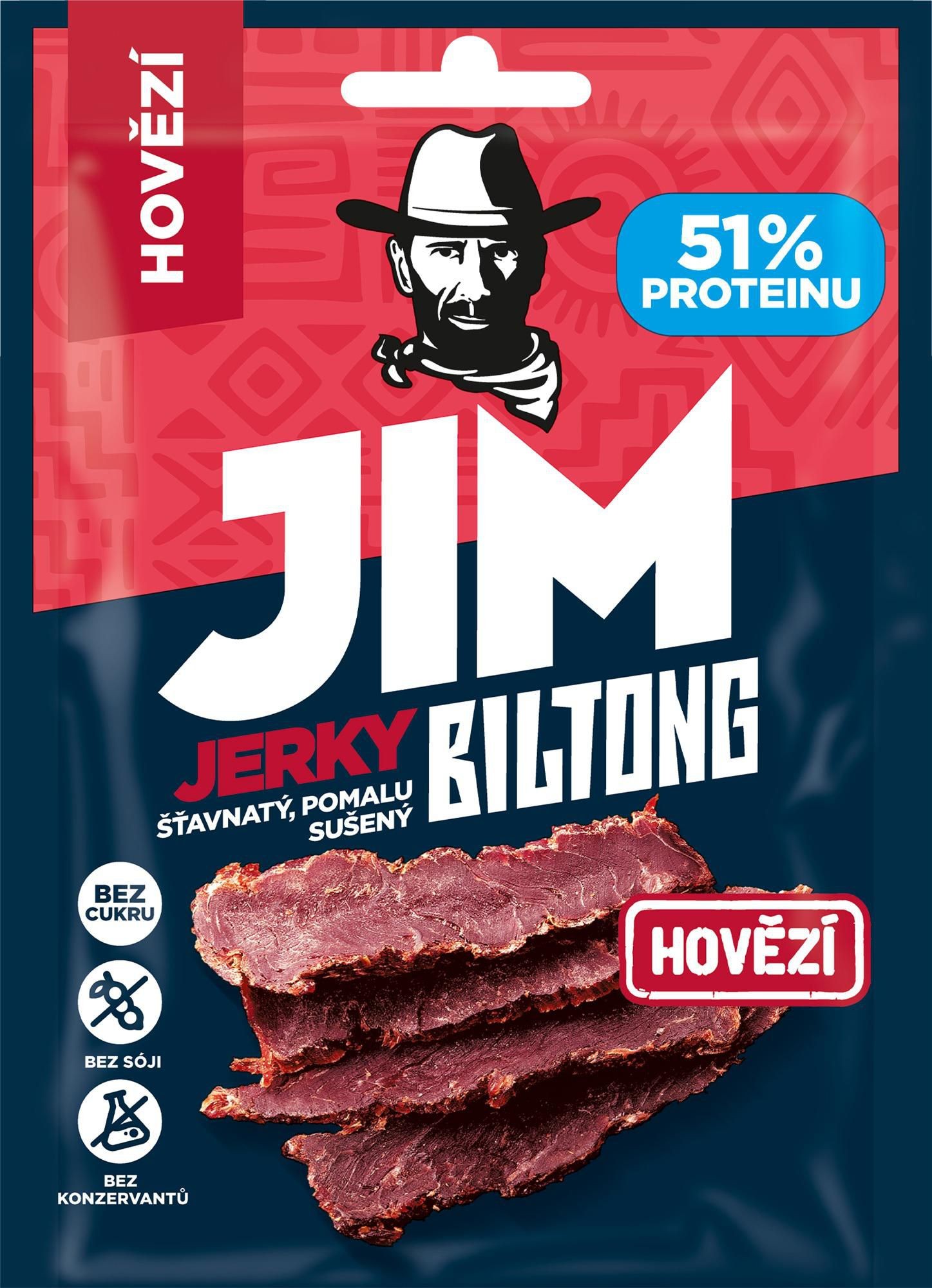 Trvanlivé potraviny - Jim Jerky Biltong hovězí 20g