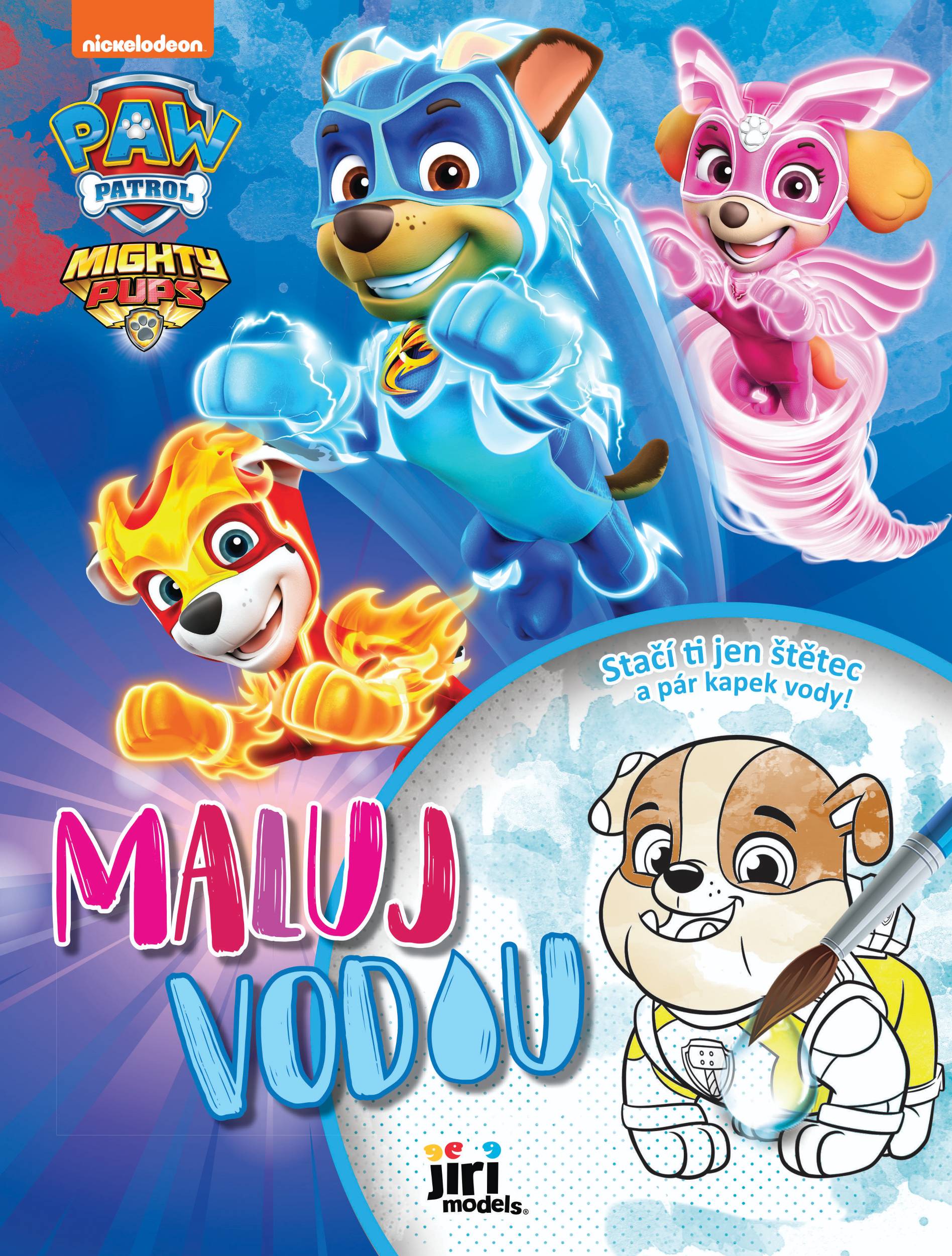 Domácnost a Zahrada - Jiri Models Maluj vodou A4 Tlapková patrola