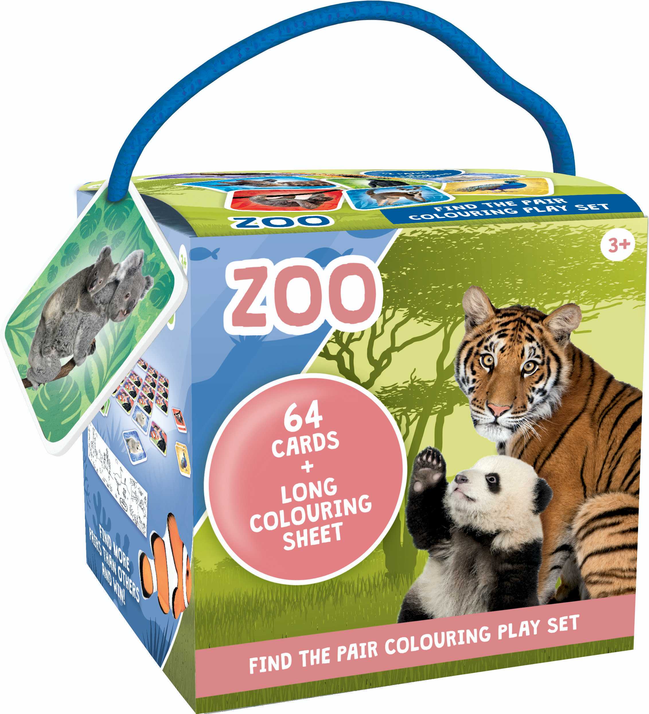Domácnost a Zahrada - Jiri Models Pexeso na cesty s omalovánkami Zoo