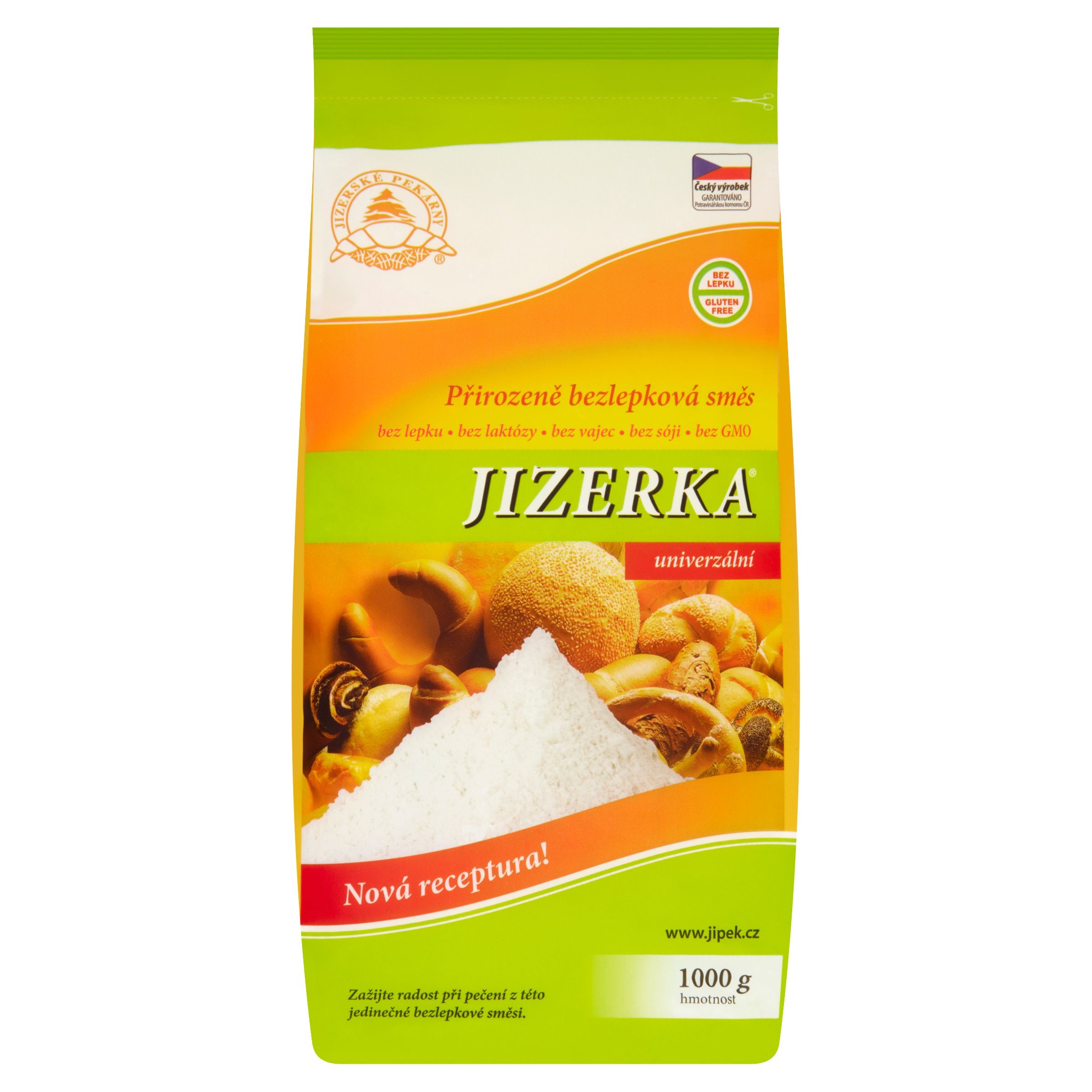 Zdravý svět - Jizerské pekárny Jizerka přirozeně bezlepková směs univerzální 1 kg