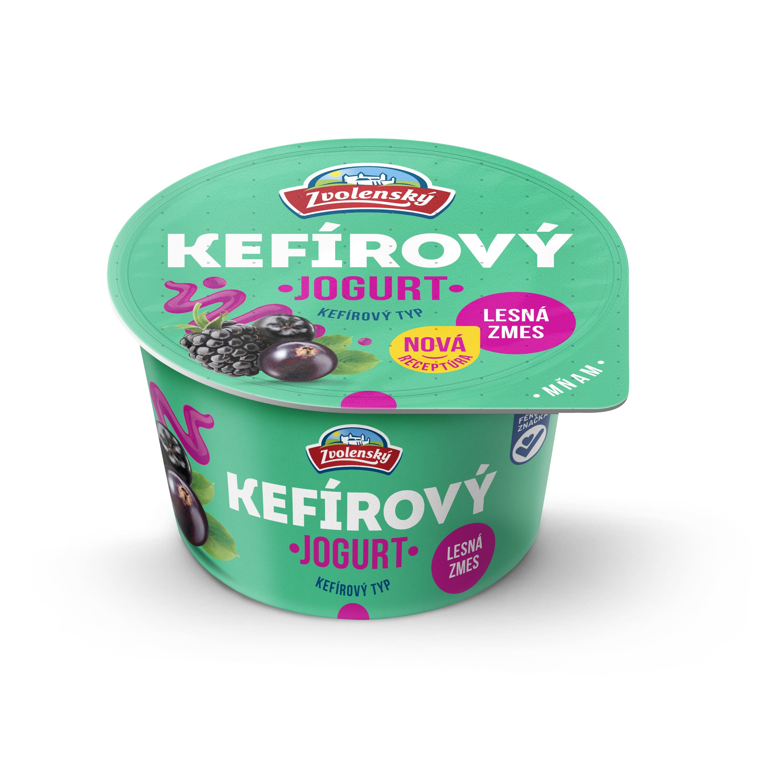 Mléčné a chlazené - Jogurt kefírového typu Lesní směs 150g